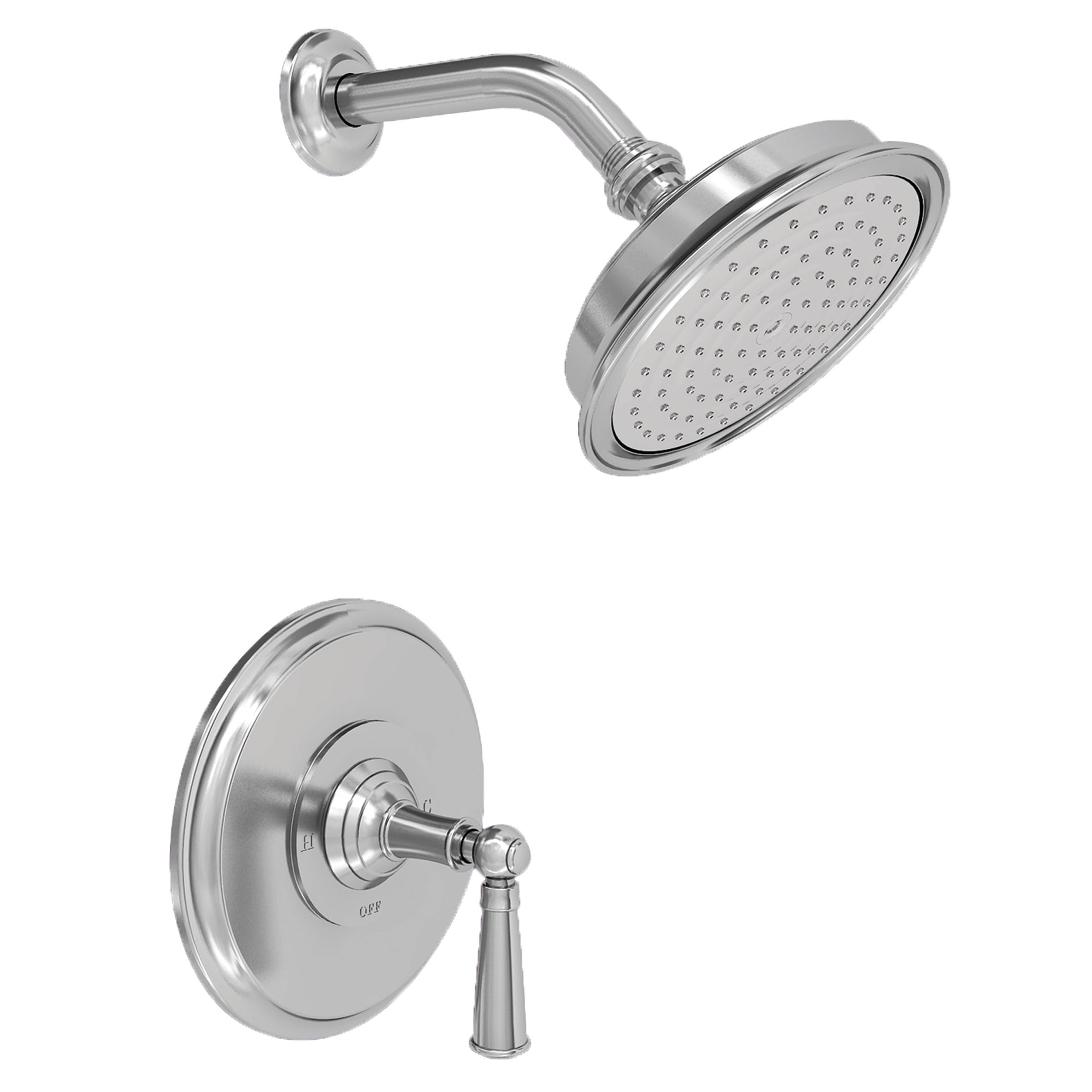 polished chrome shower trim set