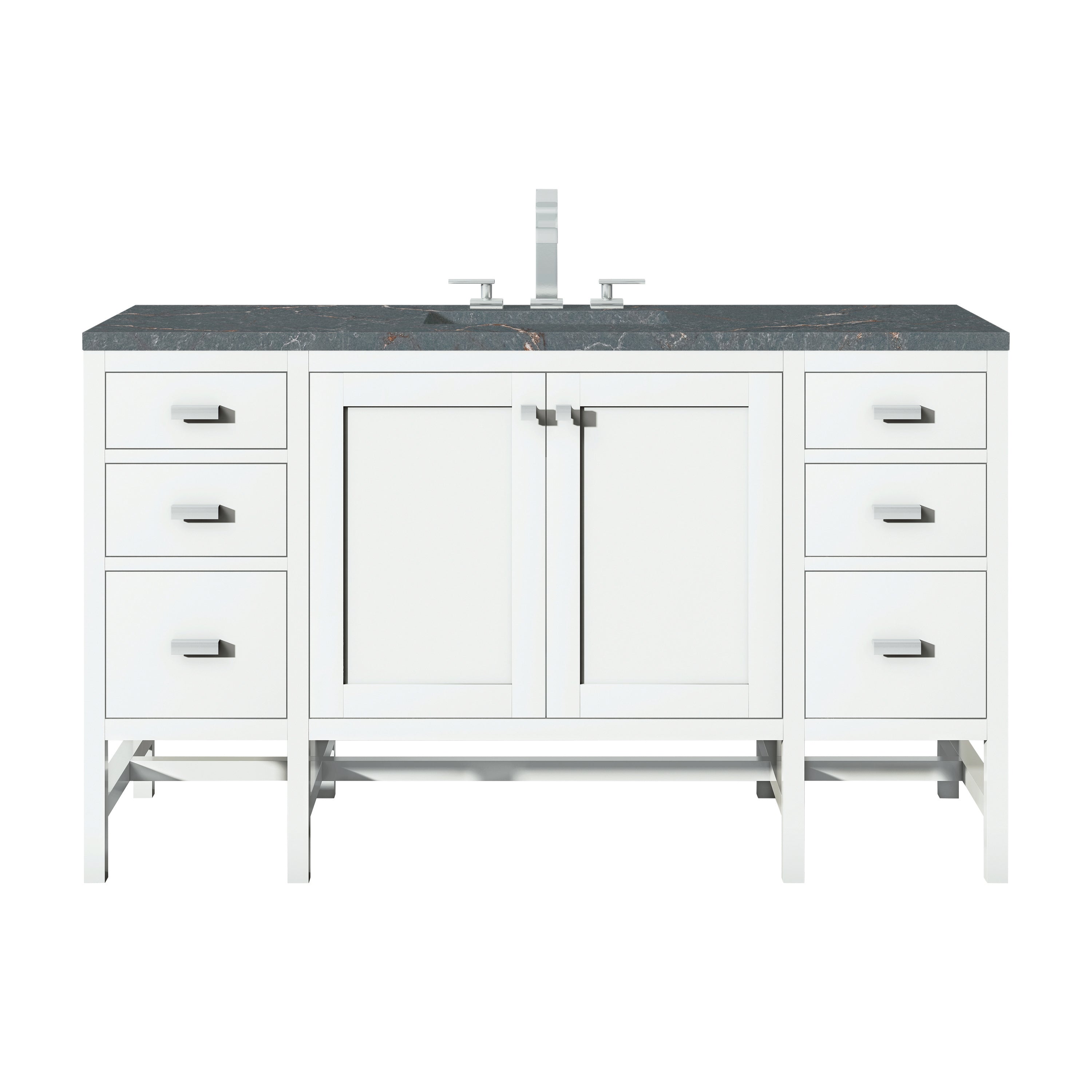 James Martin Vanities Addison 60" Single Vanity - Glossy White