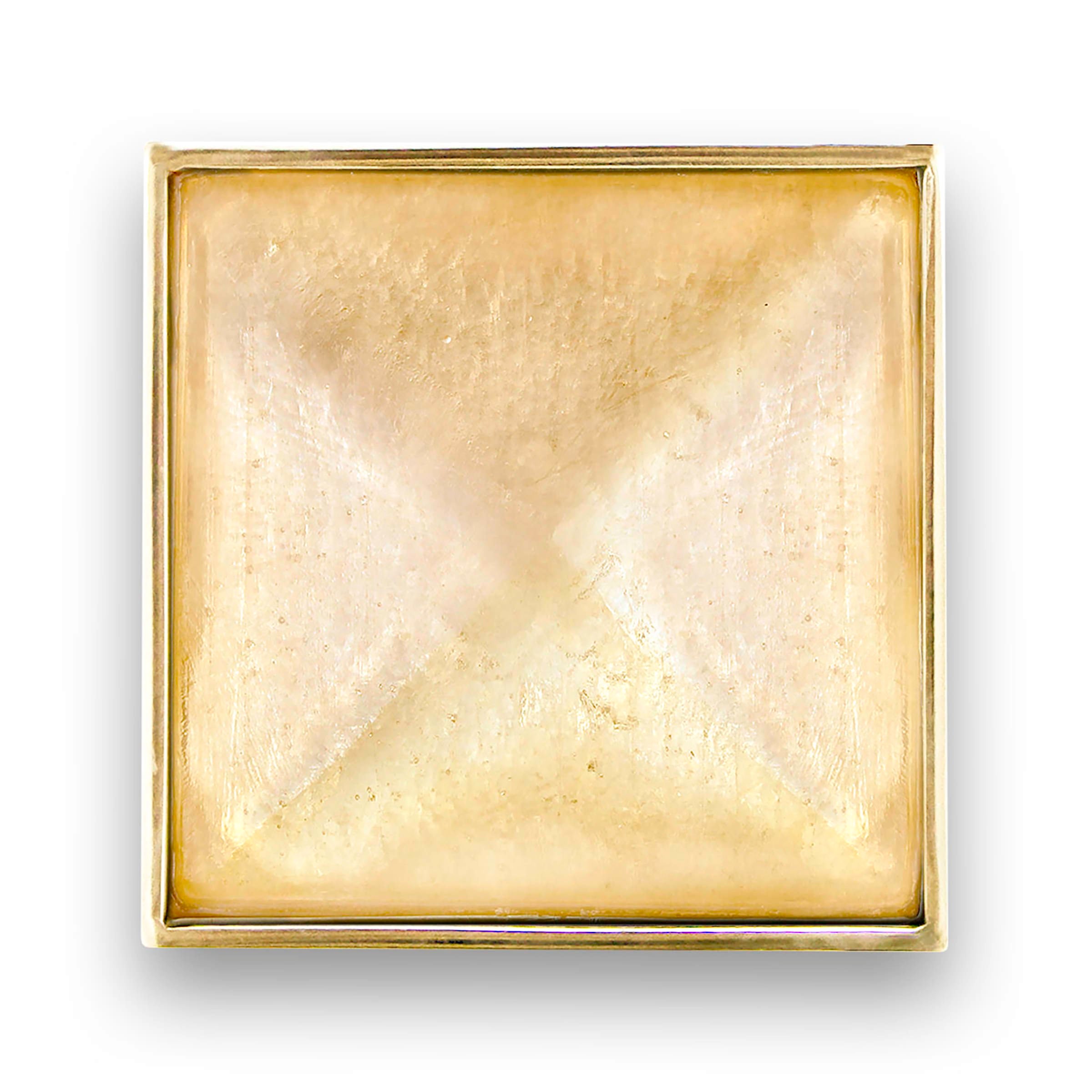 Linkasink 3" Artisan Glass Prism Hardware with Eglomise Glass