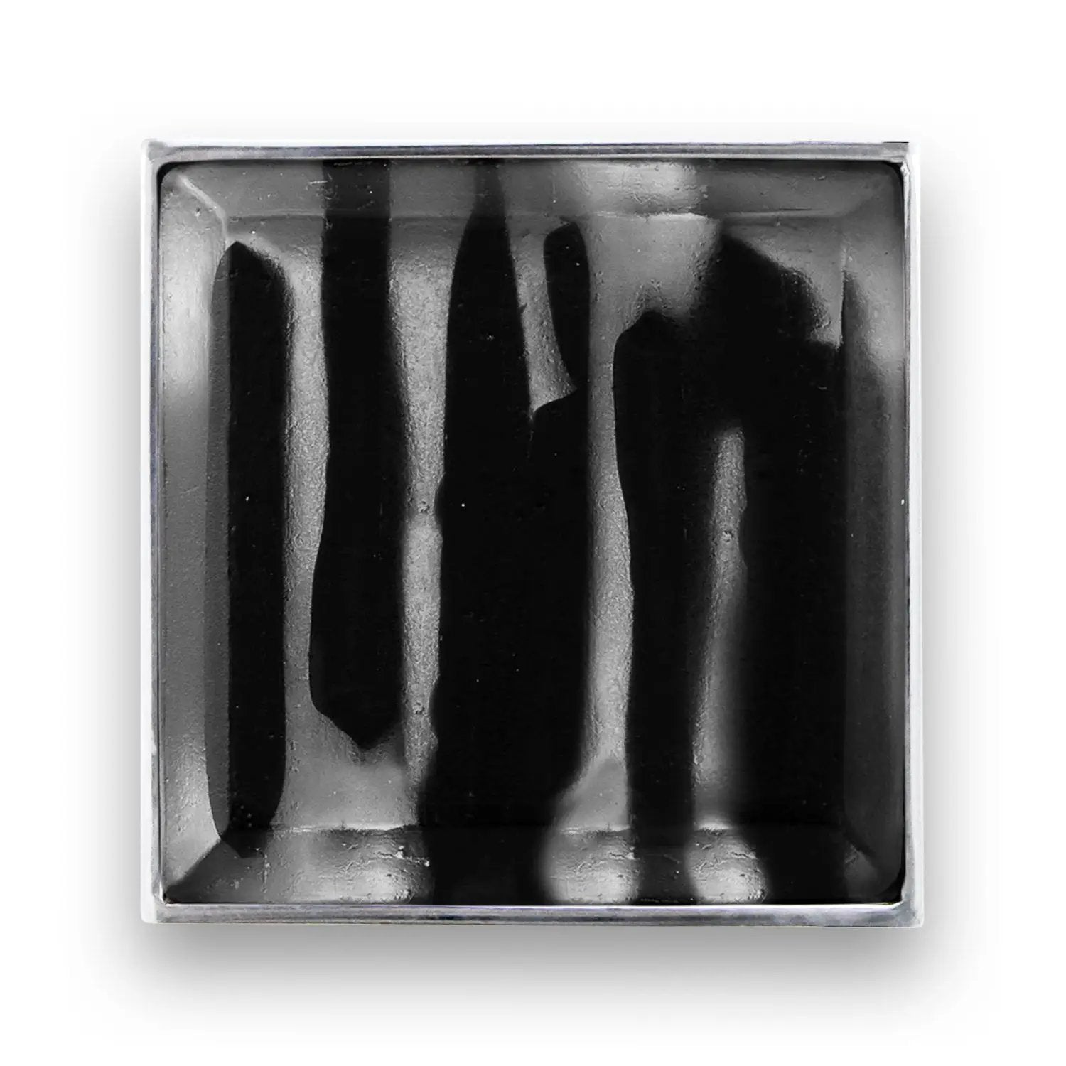 Linkasink 3" Artisan Glass Prism Hardware with Black Tiger Glass by Linkasink