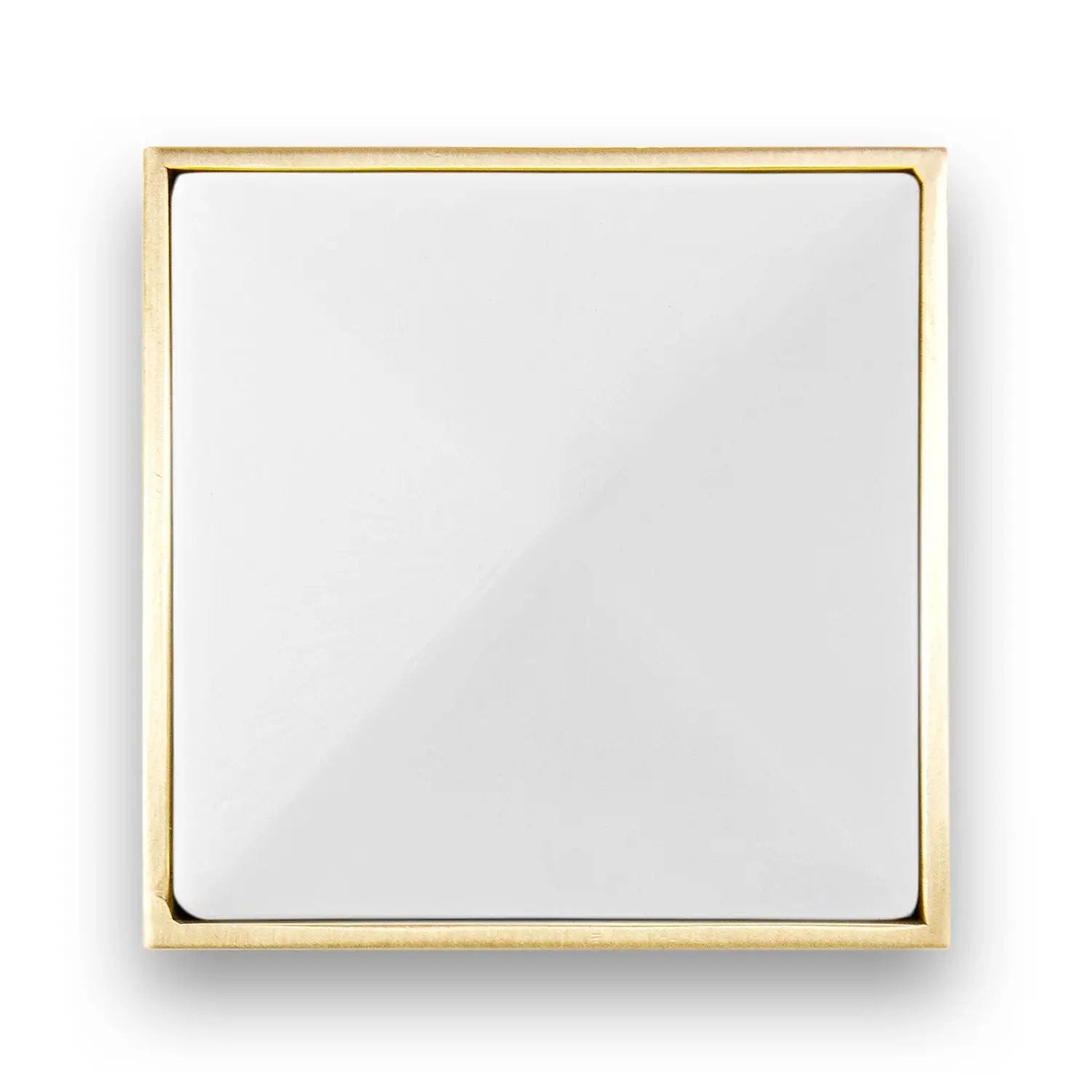 Linkasink 3" Artisan Glass Prism Hardware with White Glass by Linkasink