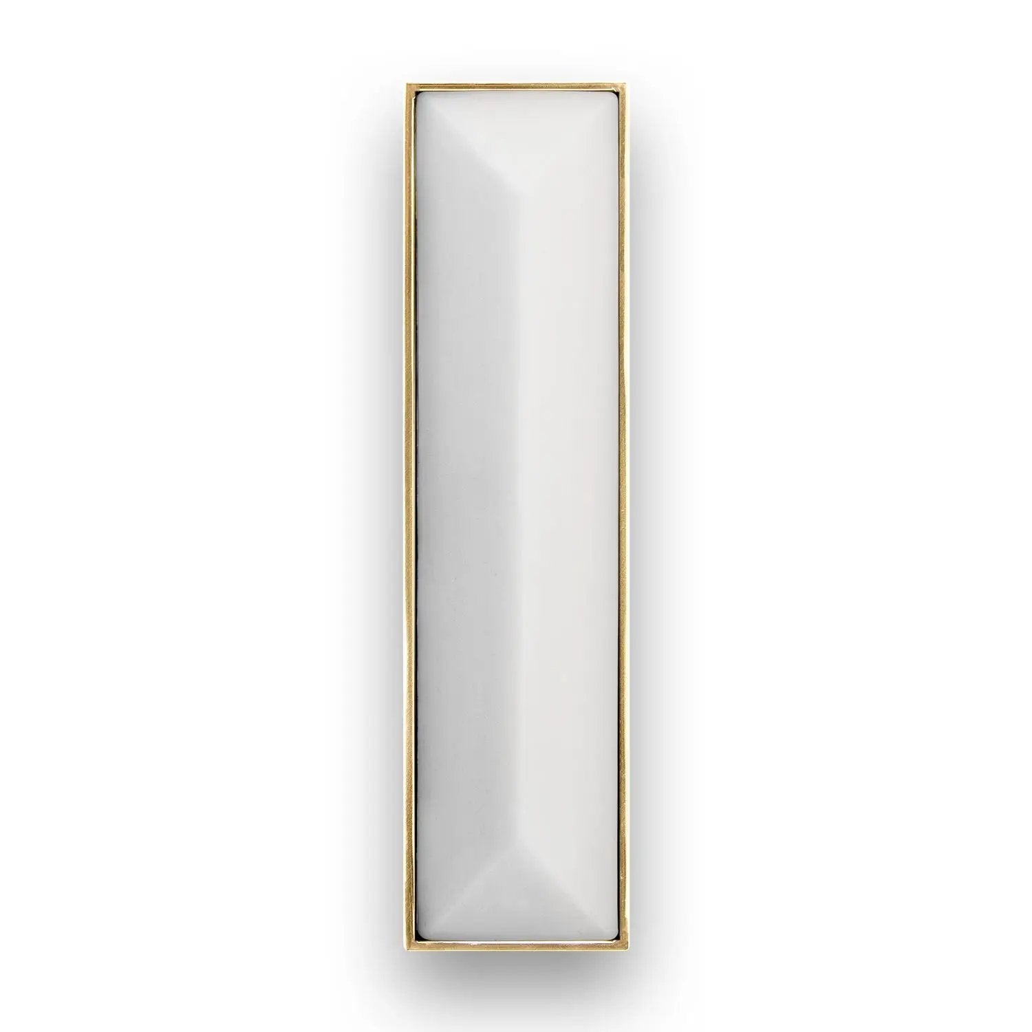 Linkasink 8" Artisan Glass Prism Hardware with White Glass by Linkasink