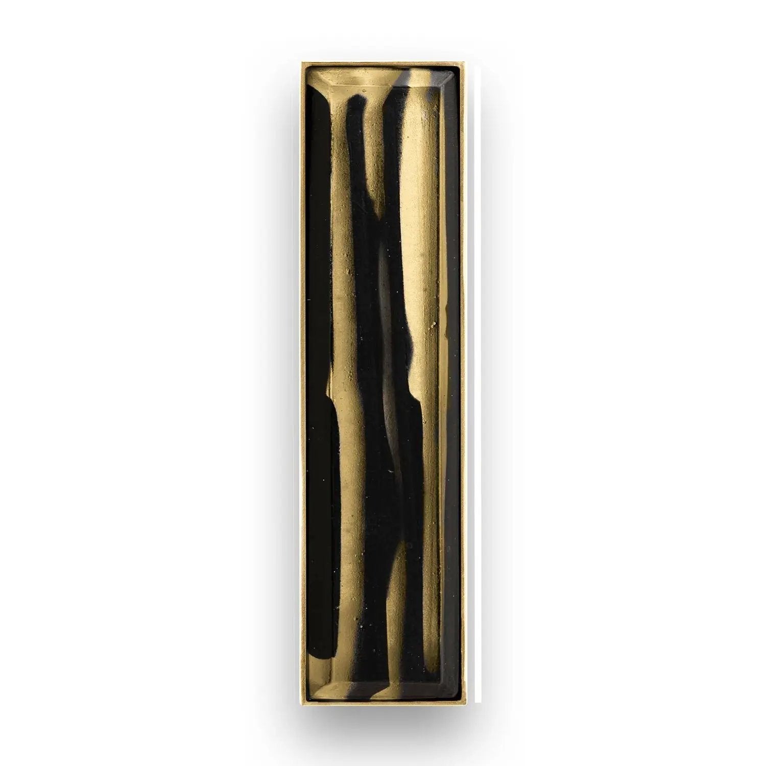 Linkasink 8" Artisan Glass Prism Hardware with Black Tiger Glass by Linkasink