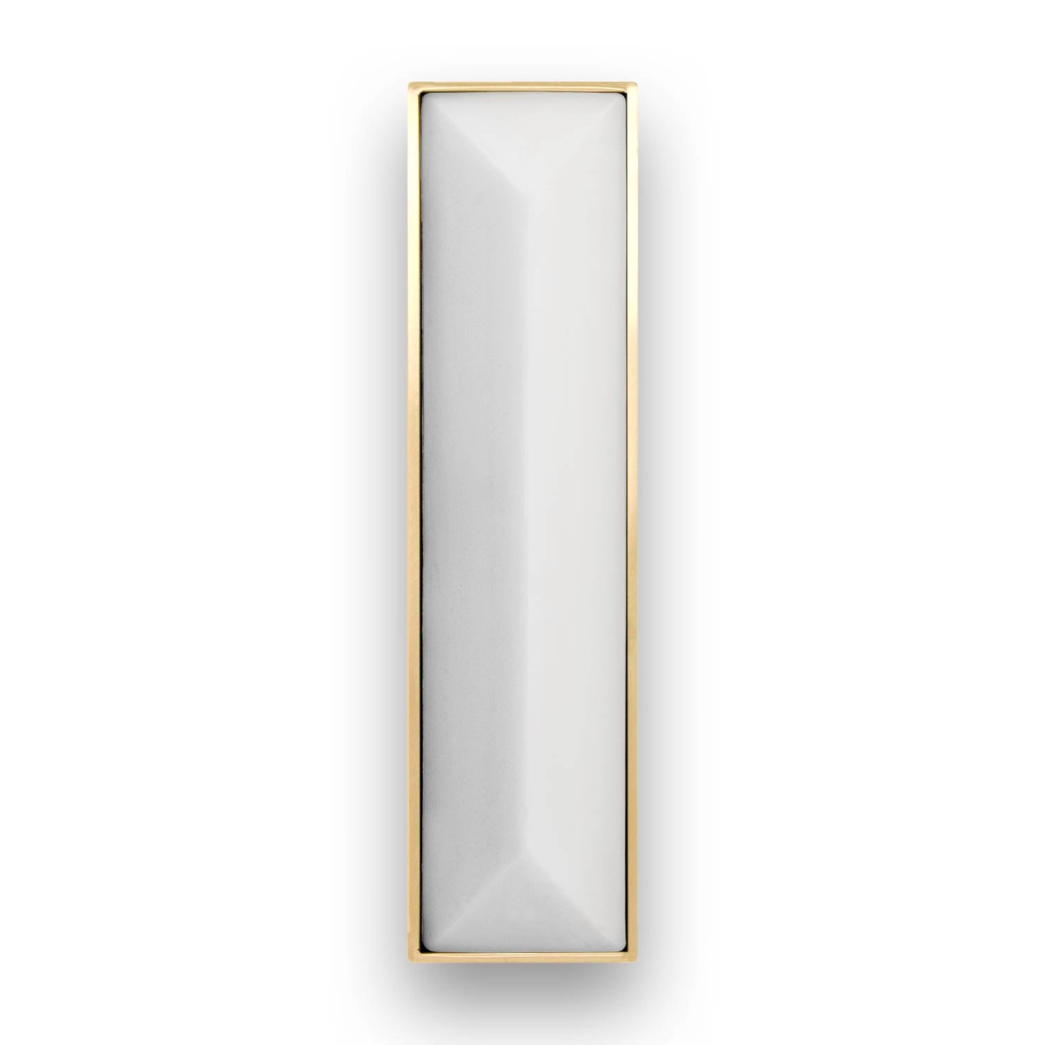 Linkasink 8" Artisan Glass Prism Hardware with White Glass