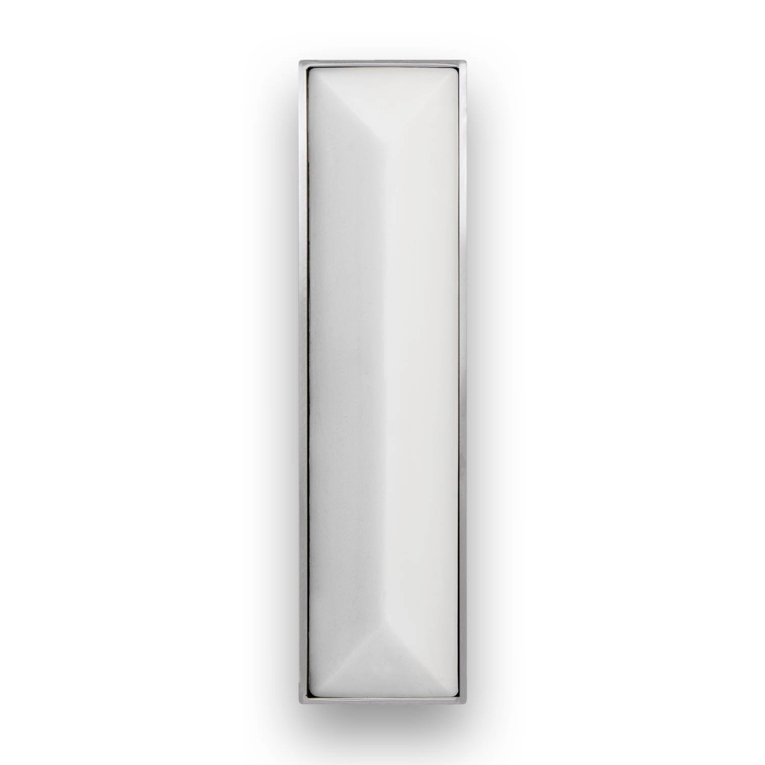 Linkasink 8" Artisan Glass Prism Hardware with White Glass