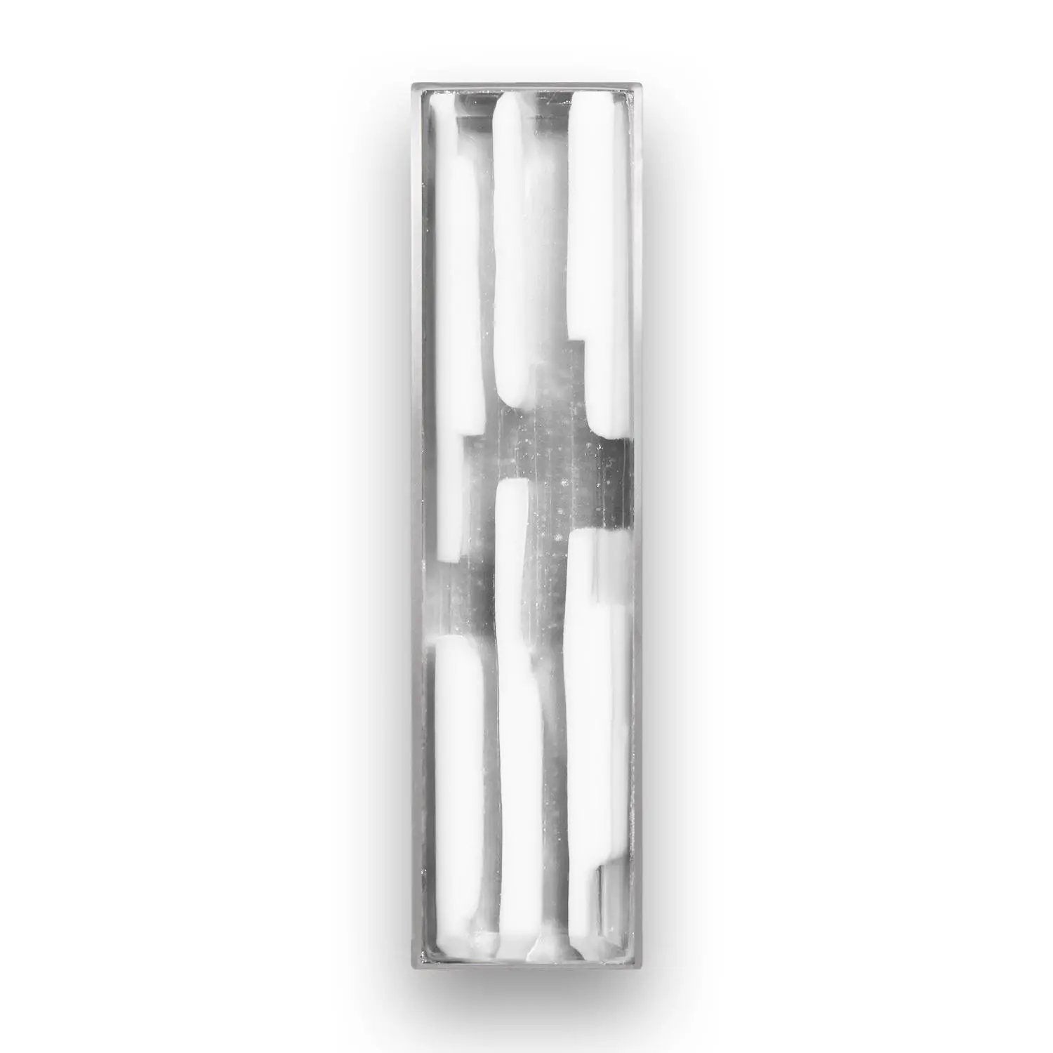 Linkasink 8" Artisan Glass Prism Hardware with White Tiger Glass by Linkasink