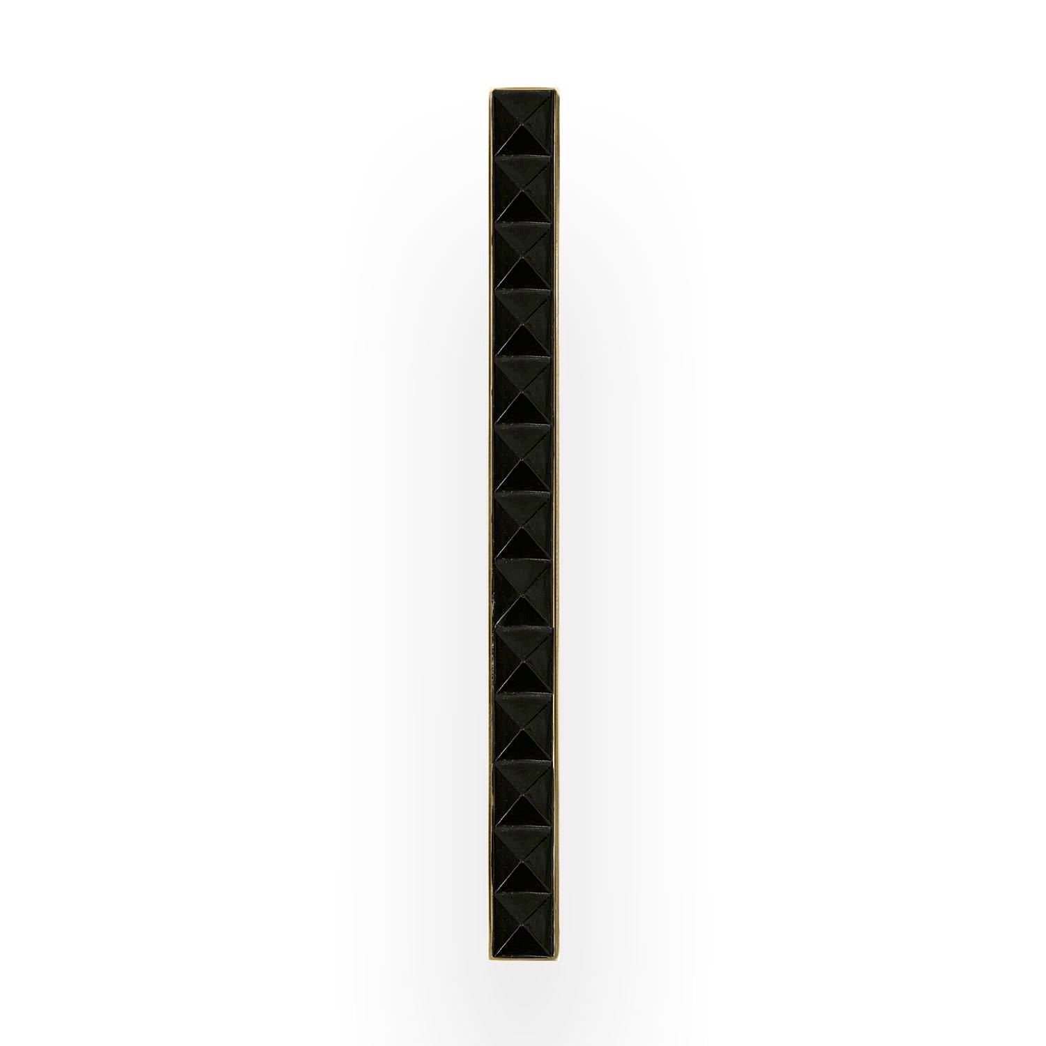Linkasink 18" Artisan Glass Prism Hardware with Black Pyramid Glass by Linkasink