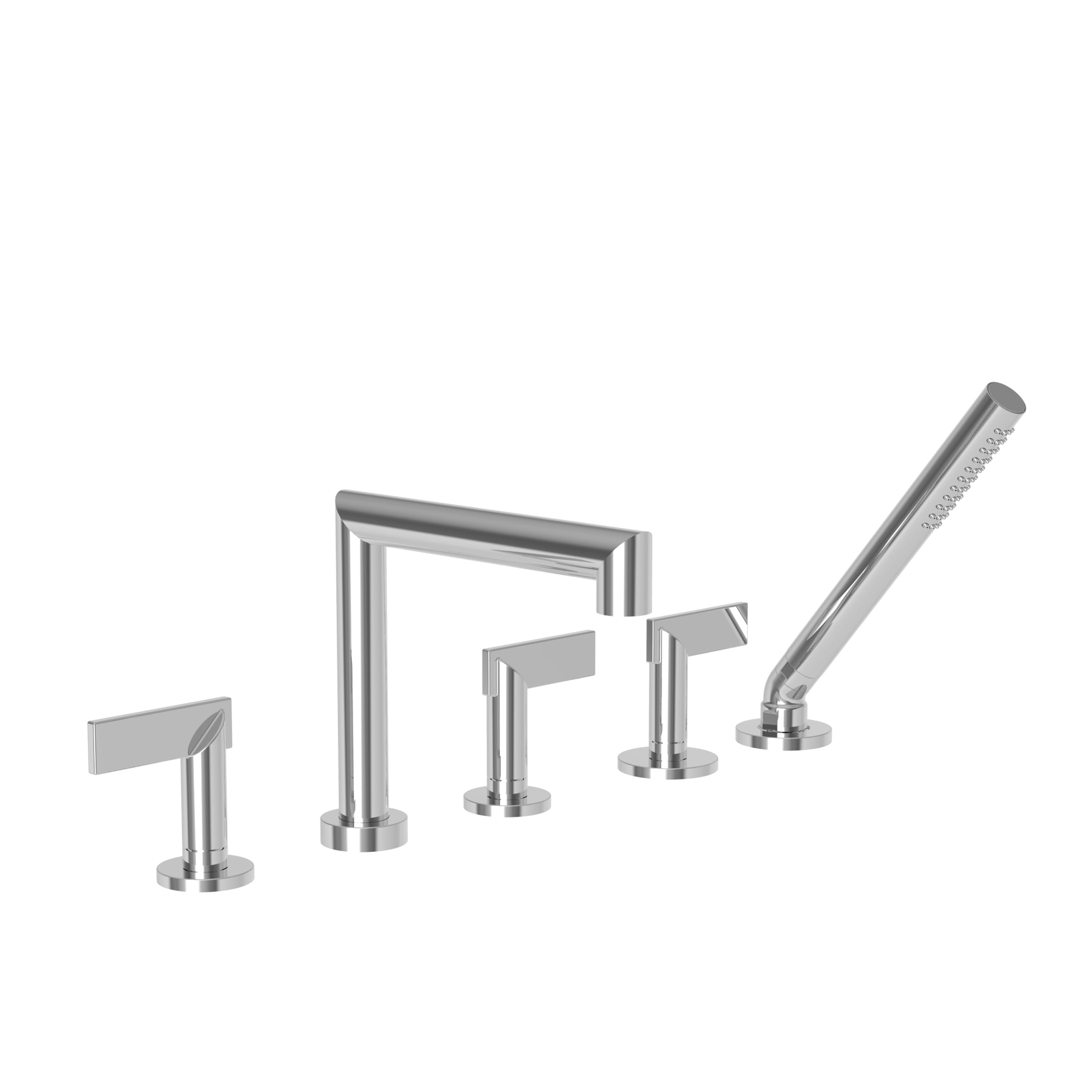 polished chrome tub faucet