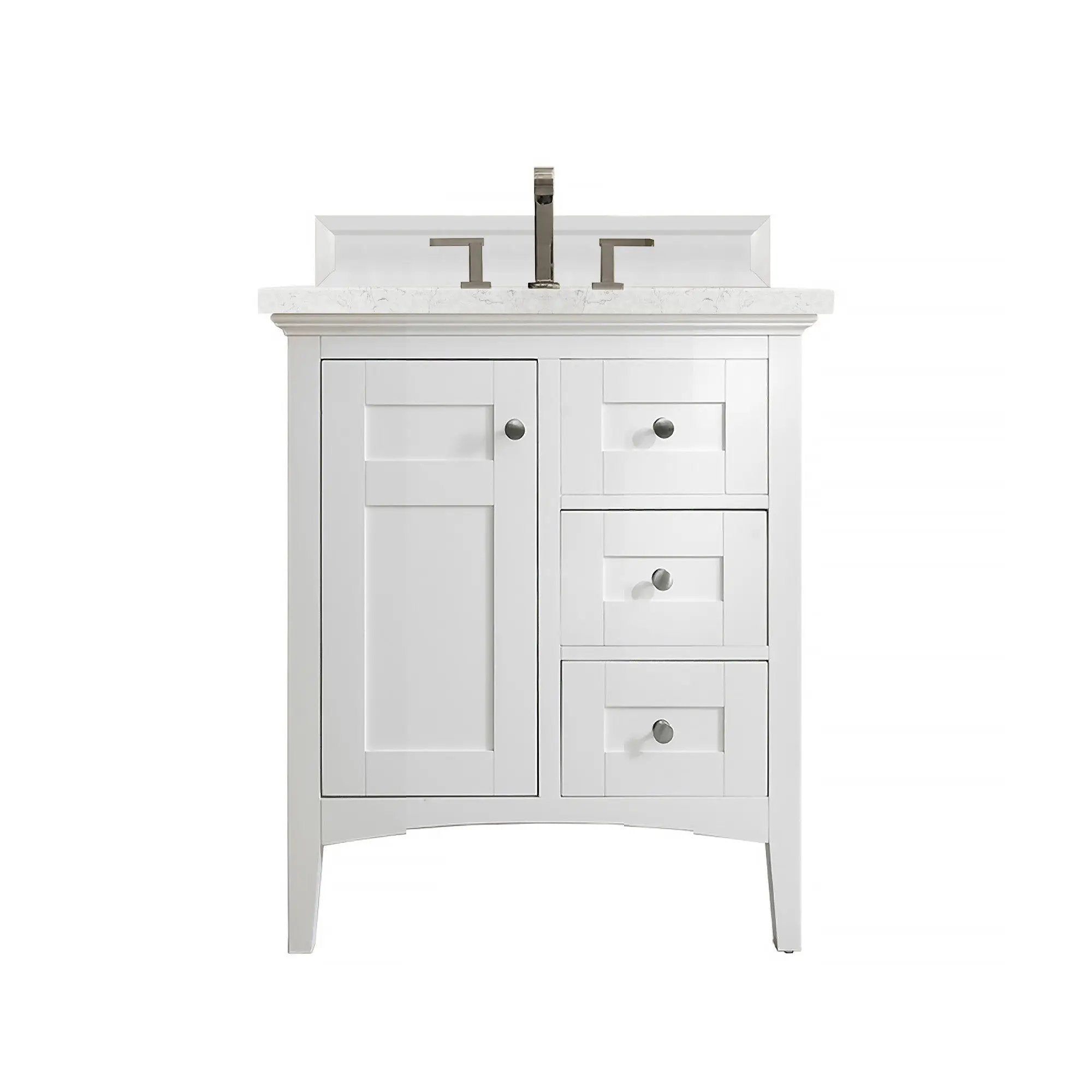 James Martin Palisades 30" Single Vanity Set - Bright White by James Martin Vanities