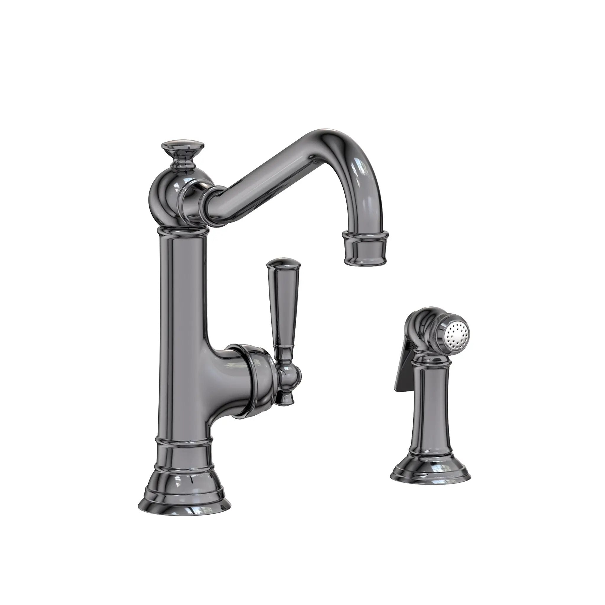 Newport Brass Jacobean Single Handle Kitchen Faucet with Side Spray by Newport Brass