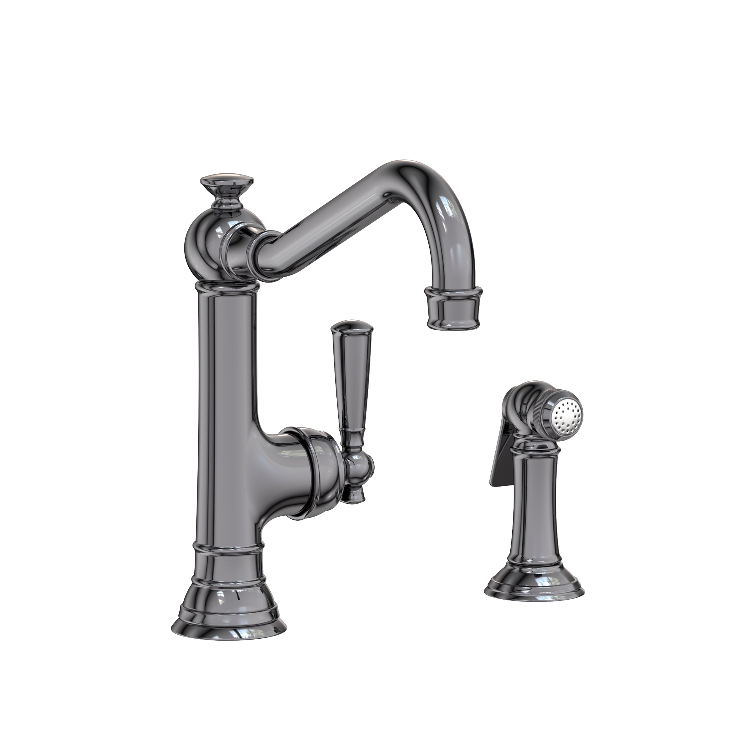 Newport Brass Jacobean Single Handle Kitchen Faucet with Side Spray