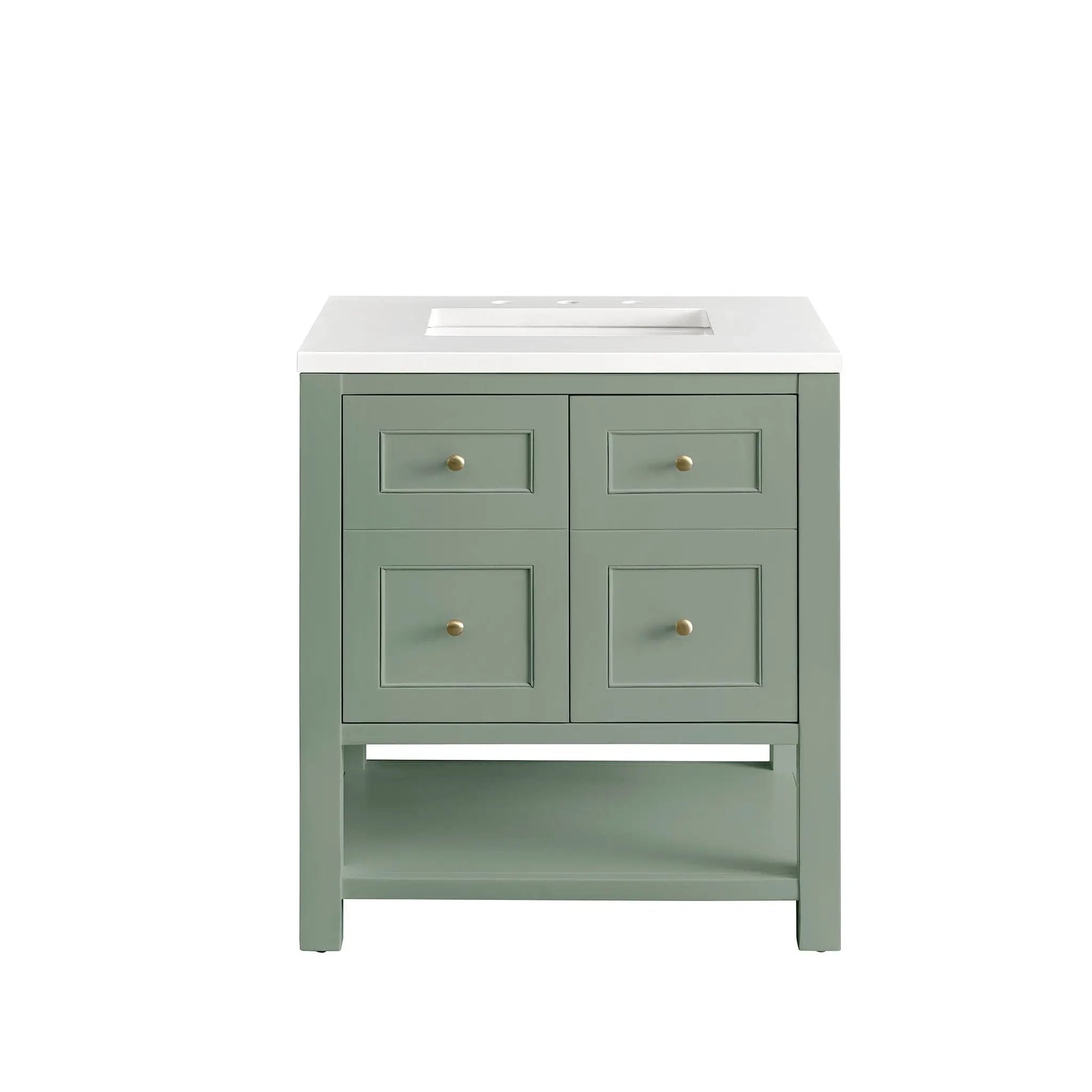 James Martin Breckenridge 30" Single Vanity Set - Smokey Celadon by James Martin Vanities