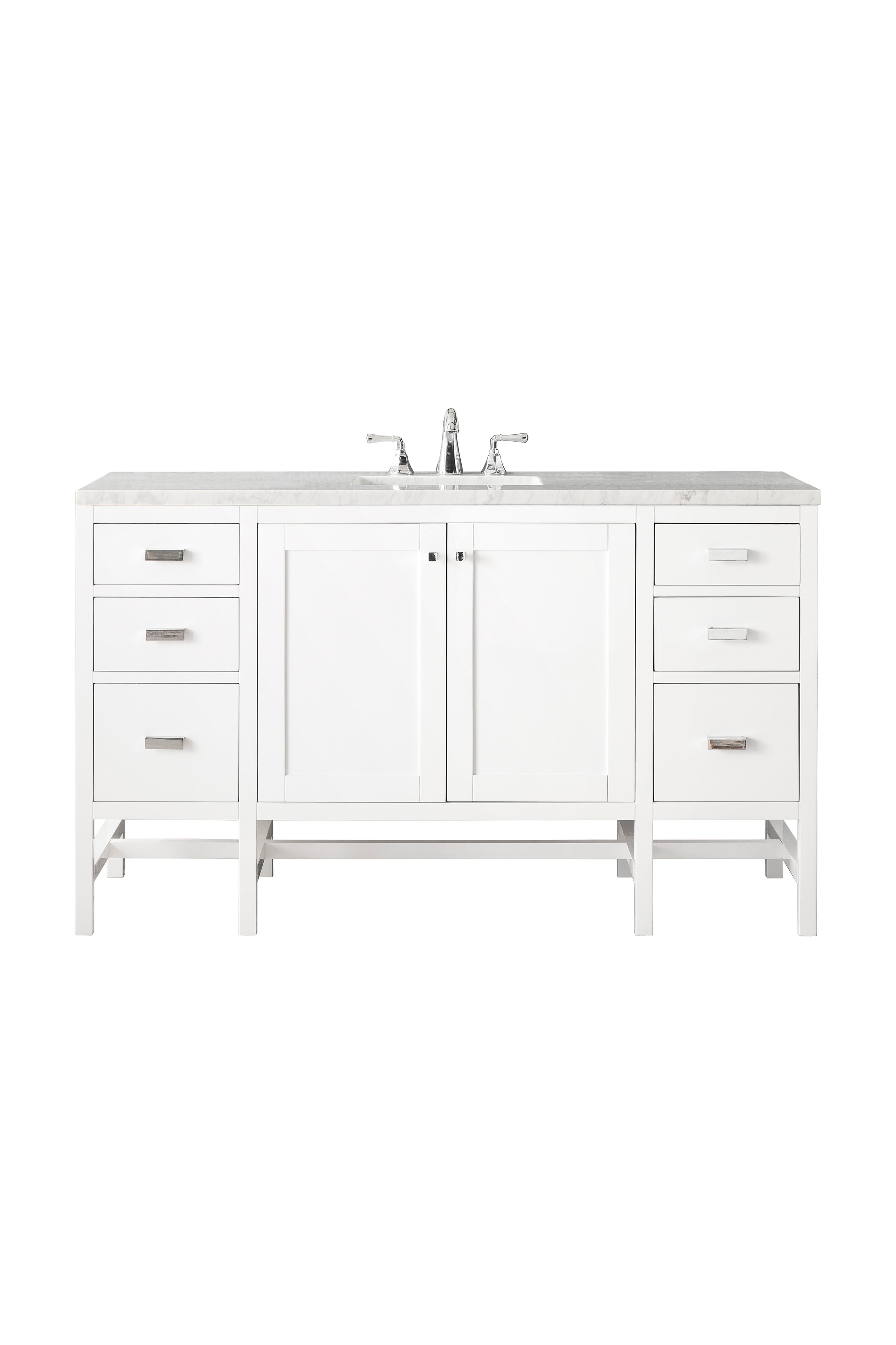 James Martin Vanities Addison 60" Single Vanity - Glossy White
