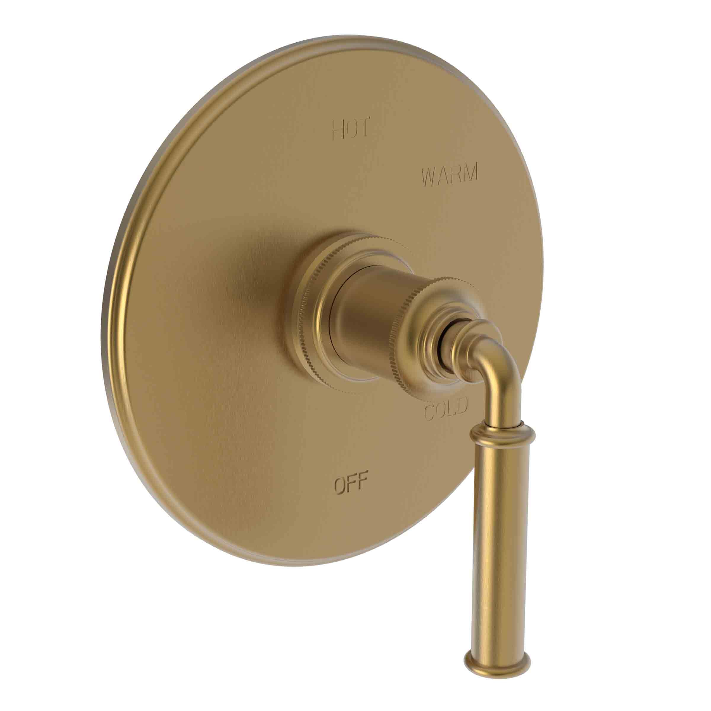 Newport Brass Taft Balanced Pressure Shower Trim Plate with Handle. Less showerhead, arm and flange.