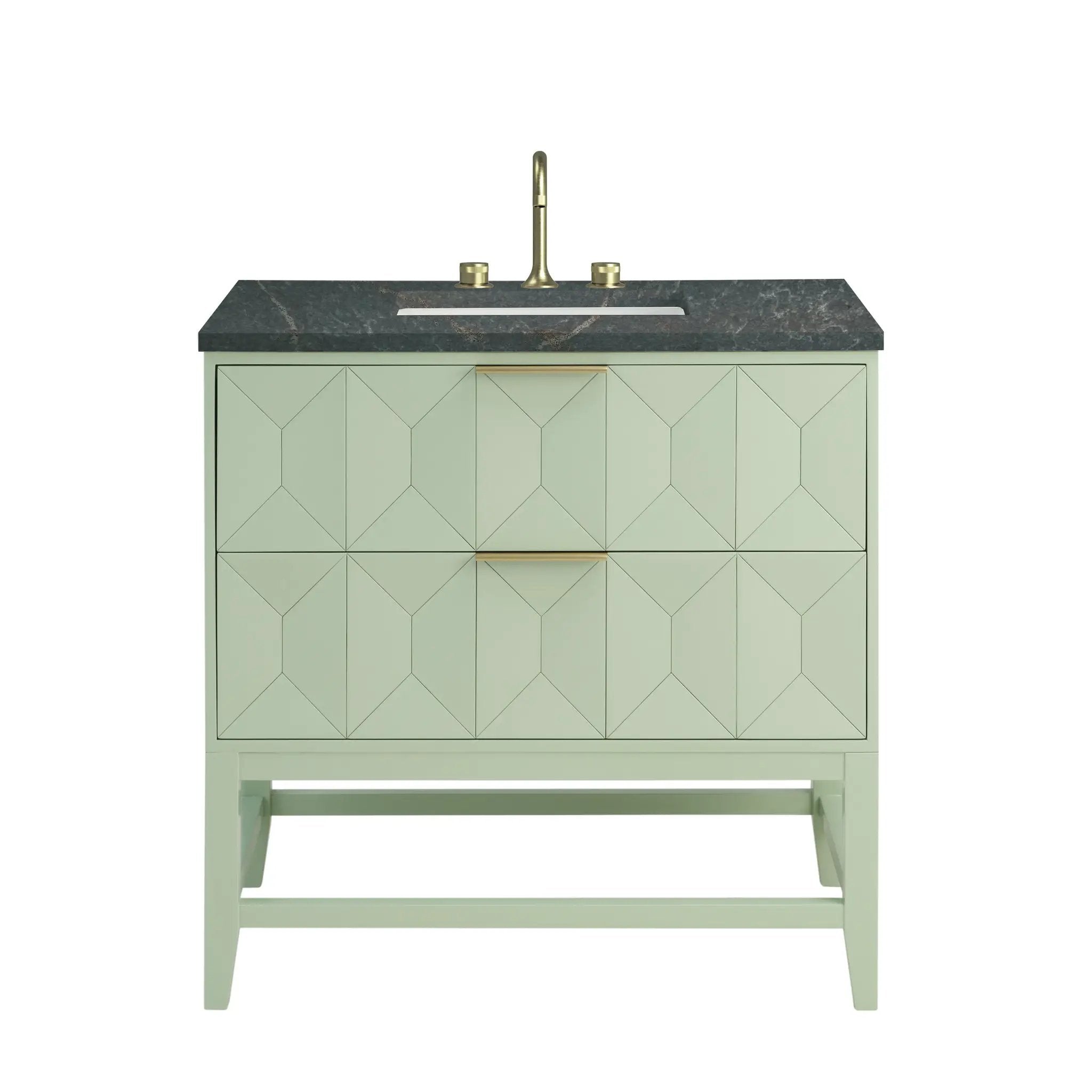 James Martin Emmeline 36" Single Vanity Set - Pistachio by James Martin Vanities