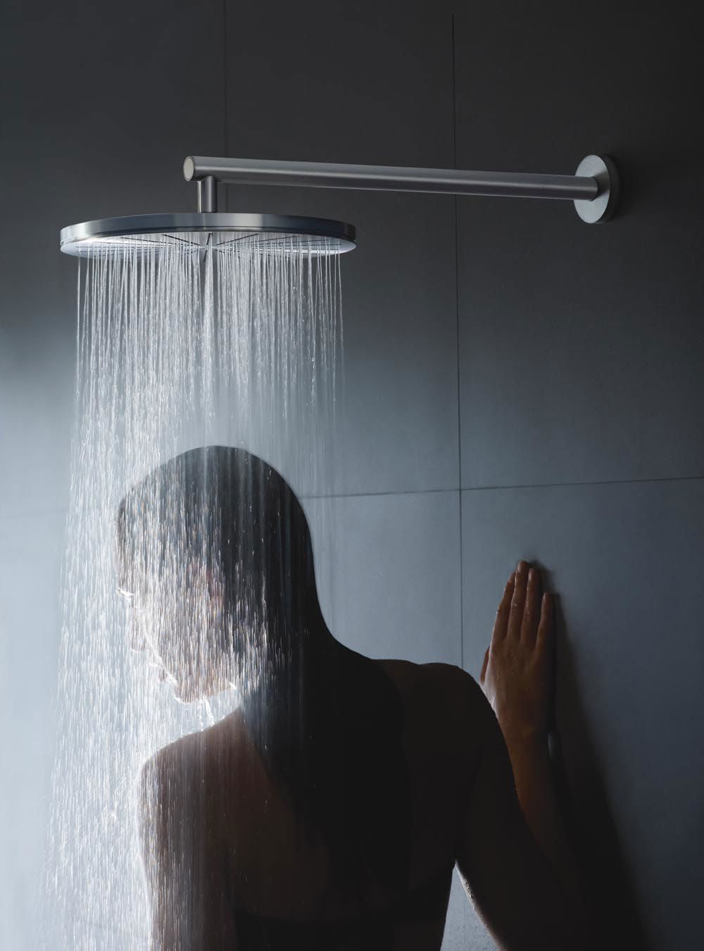 chrome showerhead