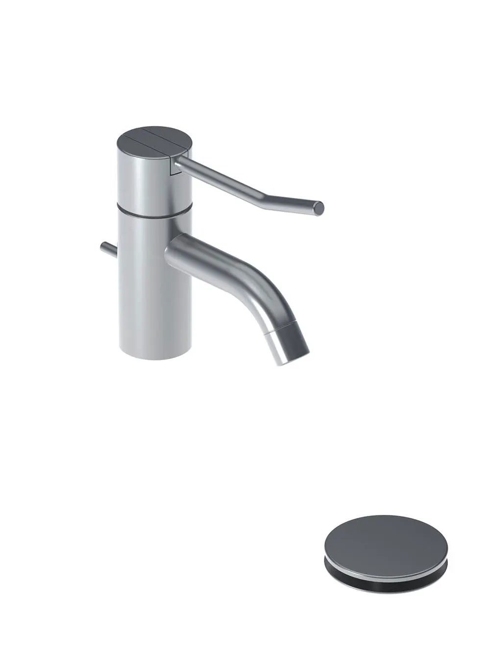 chrome basin set