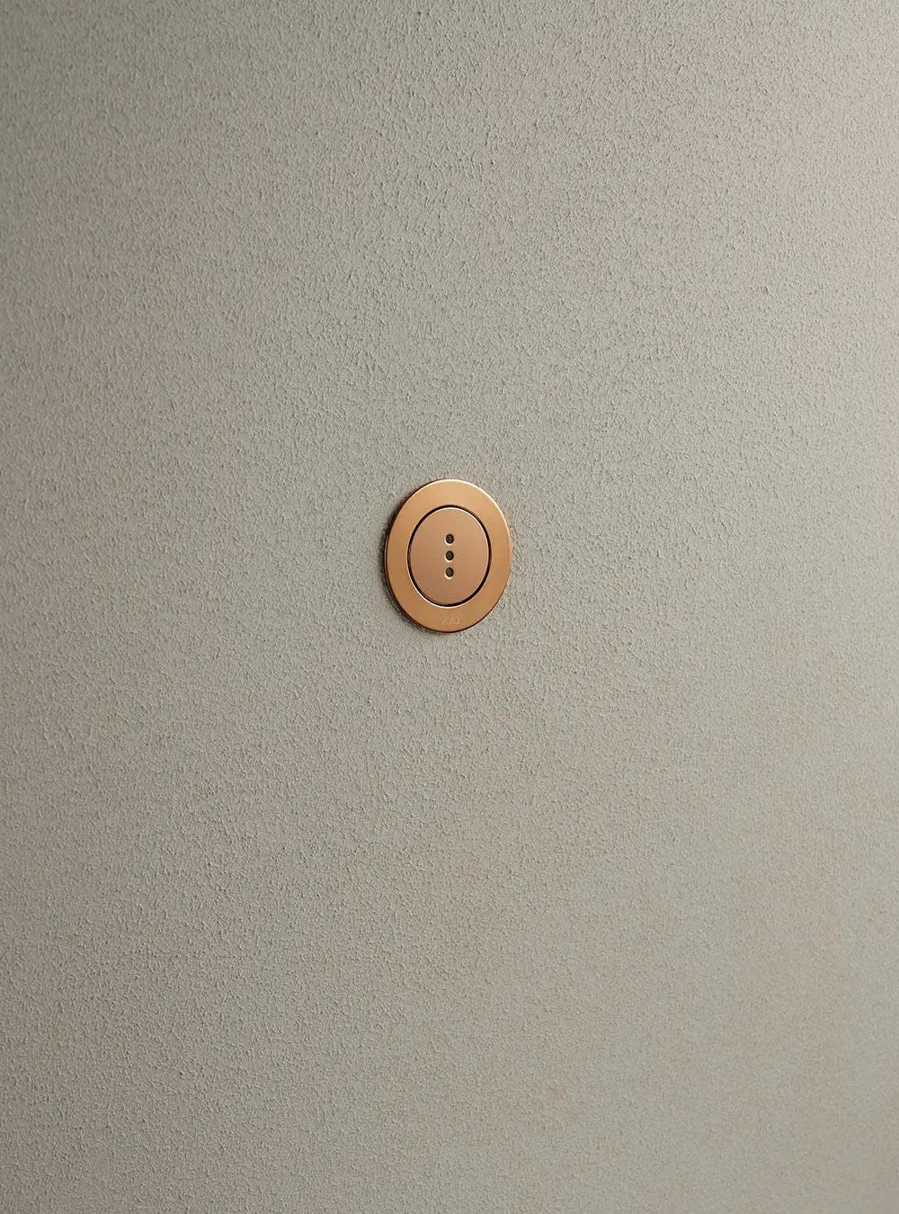brushed gold electronic flush