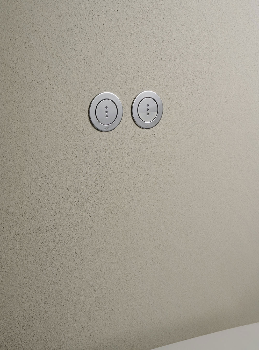 chrome electronic flush