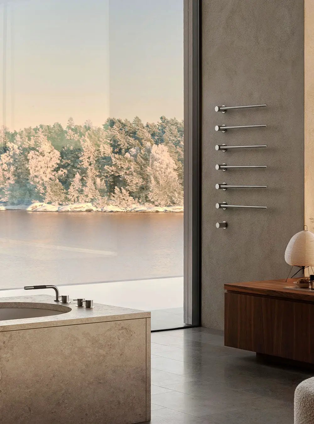 chrome towel warmer