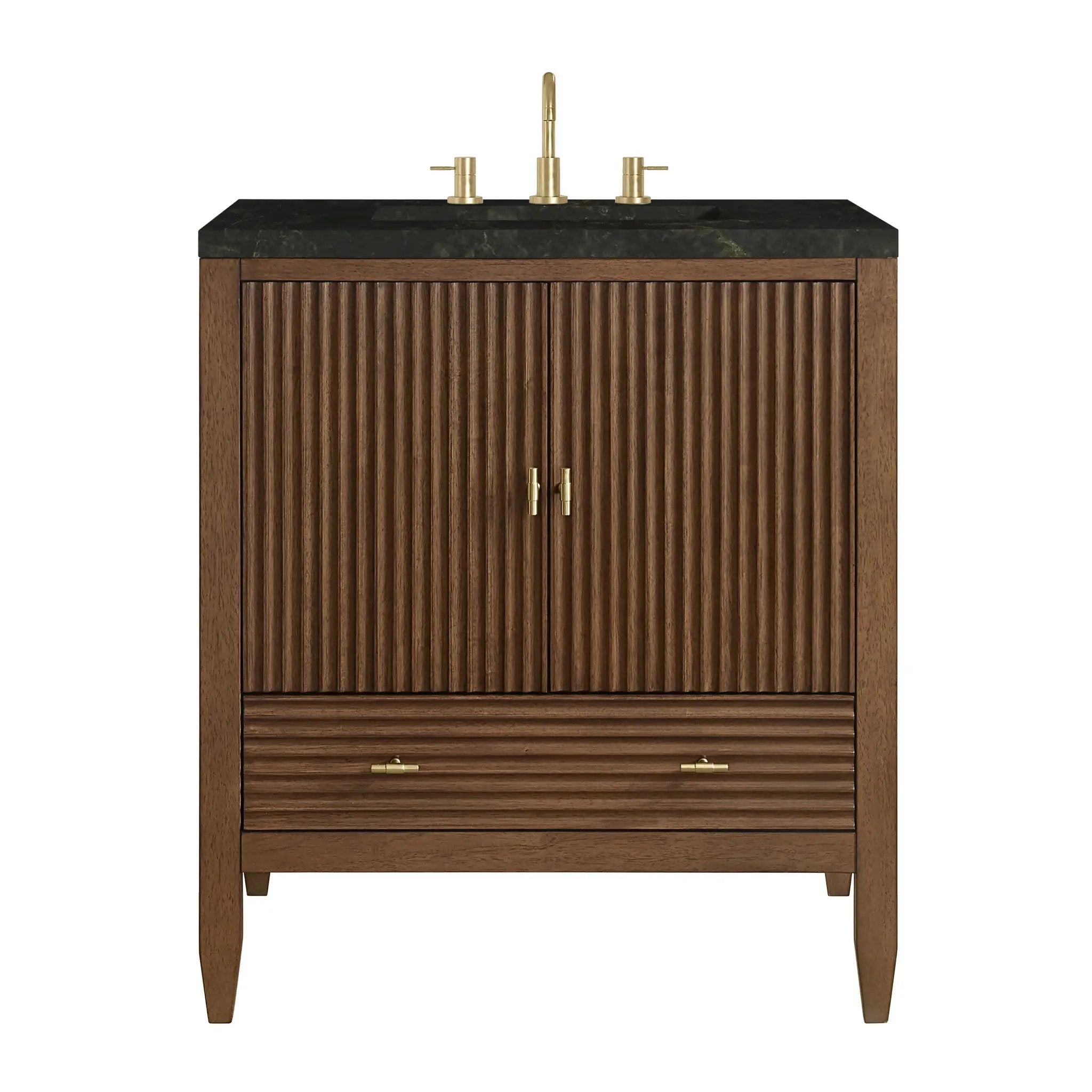 James Martin Myrrin 30" Single Vanity Set - Mid-Century Walnut by James Martin Vanities
