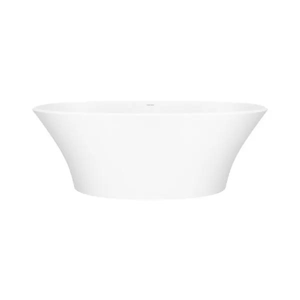 matte white bathtub