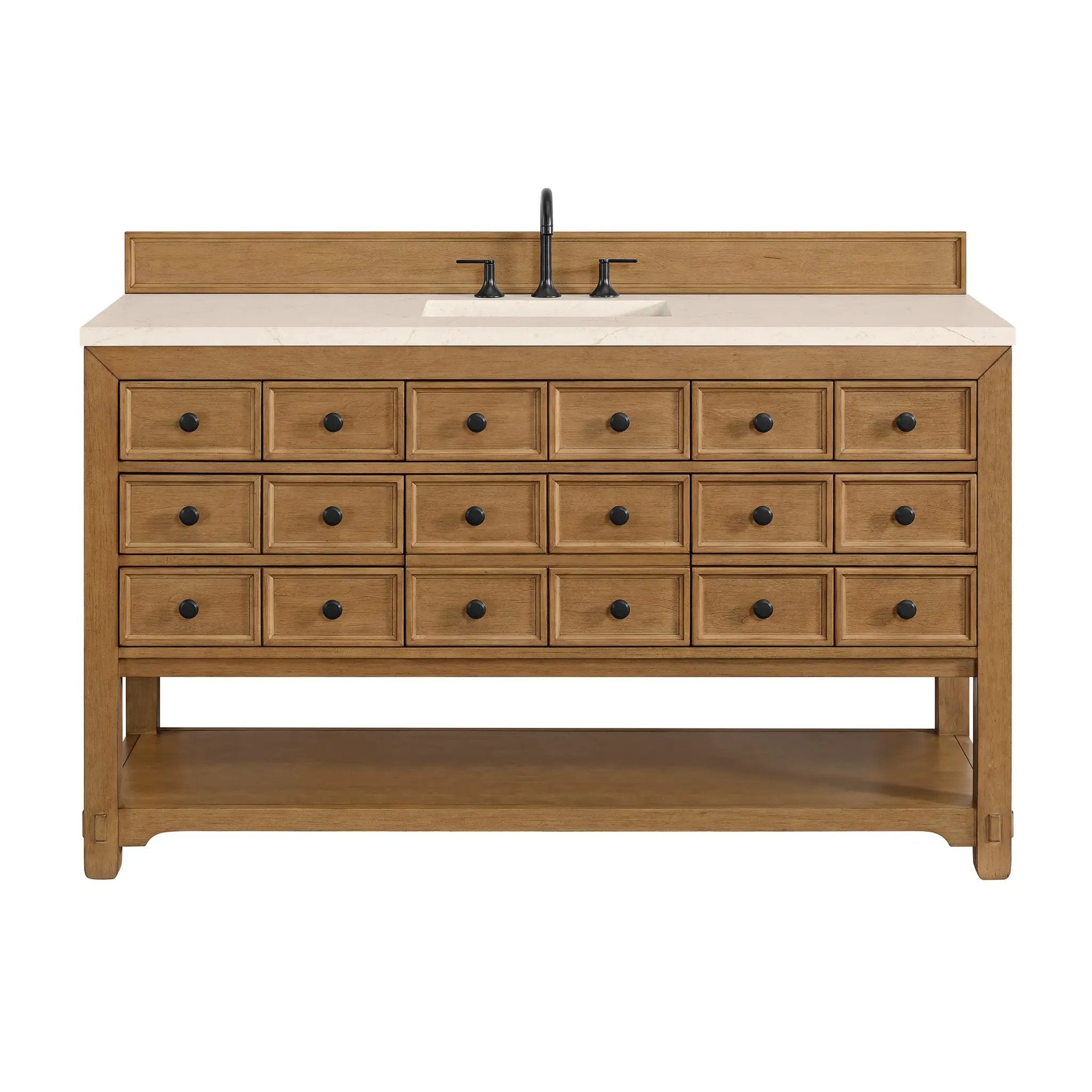 James Martin Malibu 60" Single Vanity Set - Amber Birch by James Martin Vanities