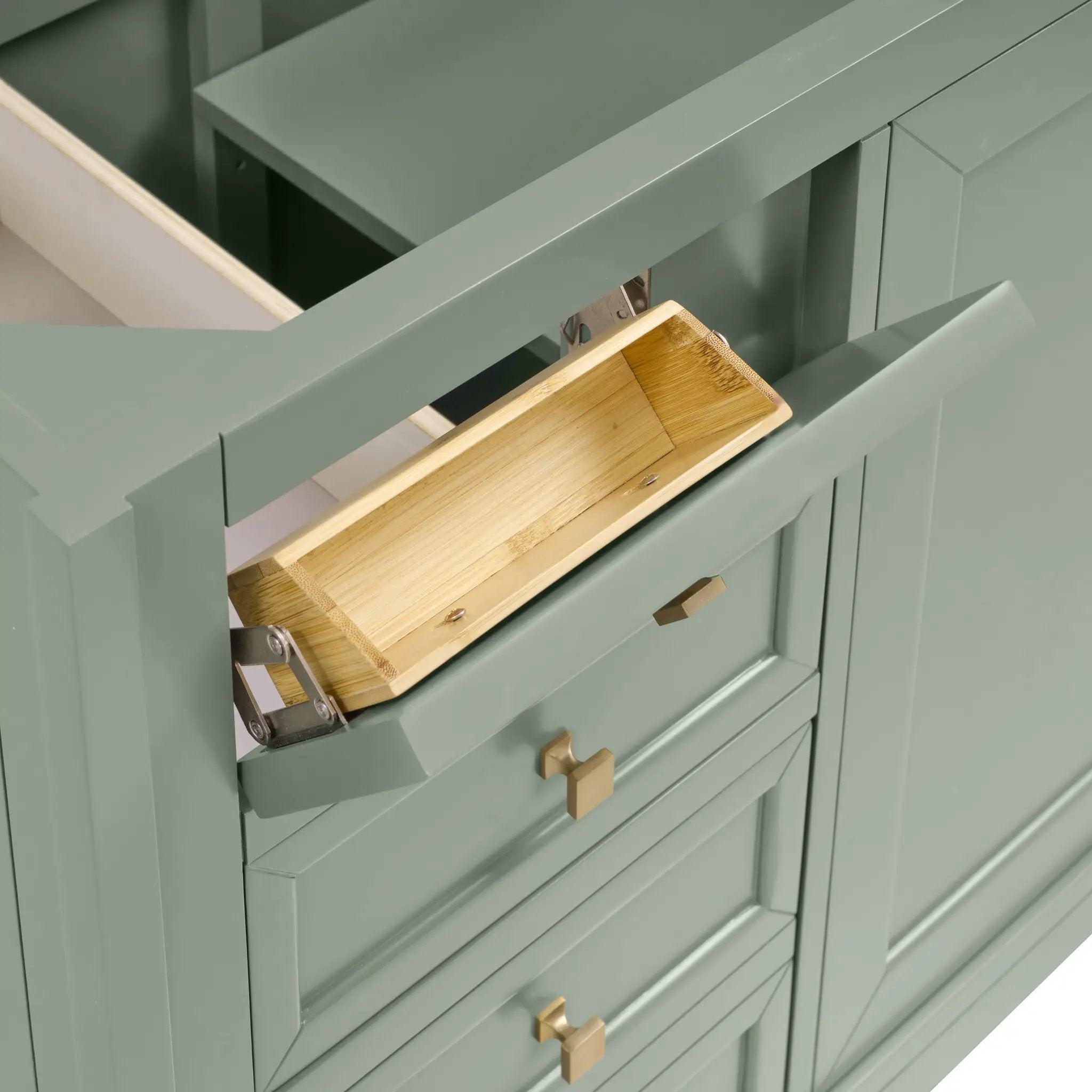 smokey celadon vanity
