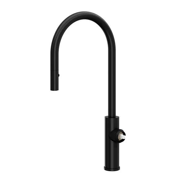 Rohl Eclissi Pull-Down Kitchen Faucet with C-Spout - Less Handle by Rohl