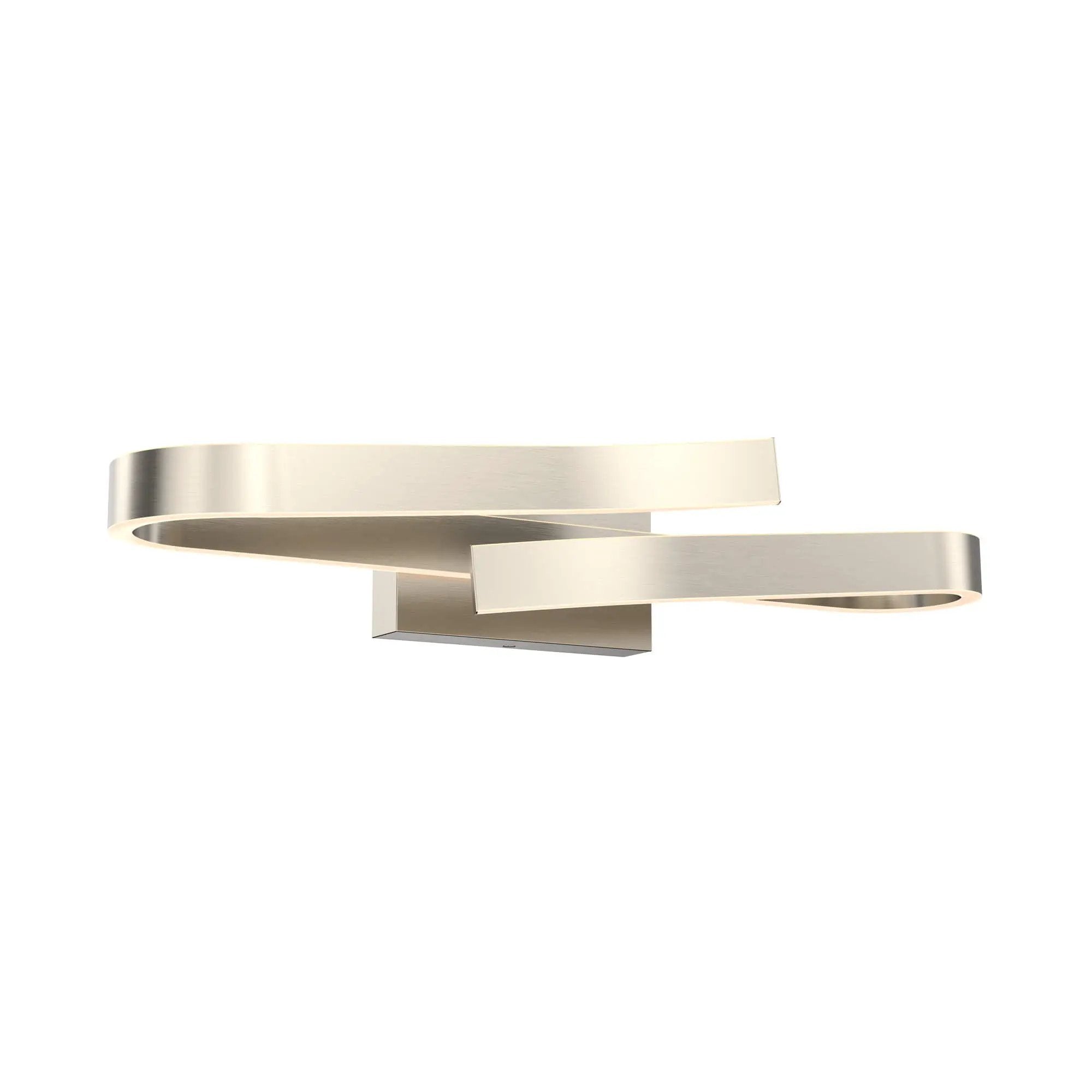 DALS Lighting DECO Curled rectangular vanity wall sconce by DALS Lighting