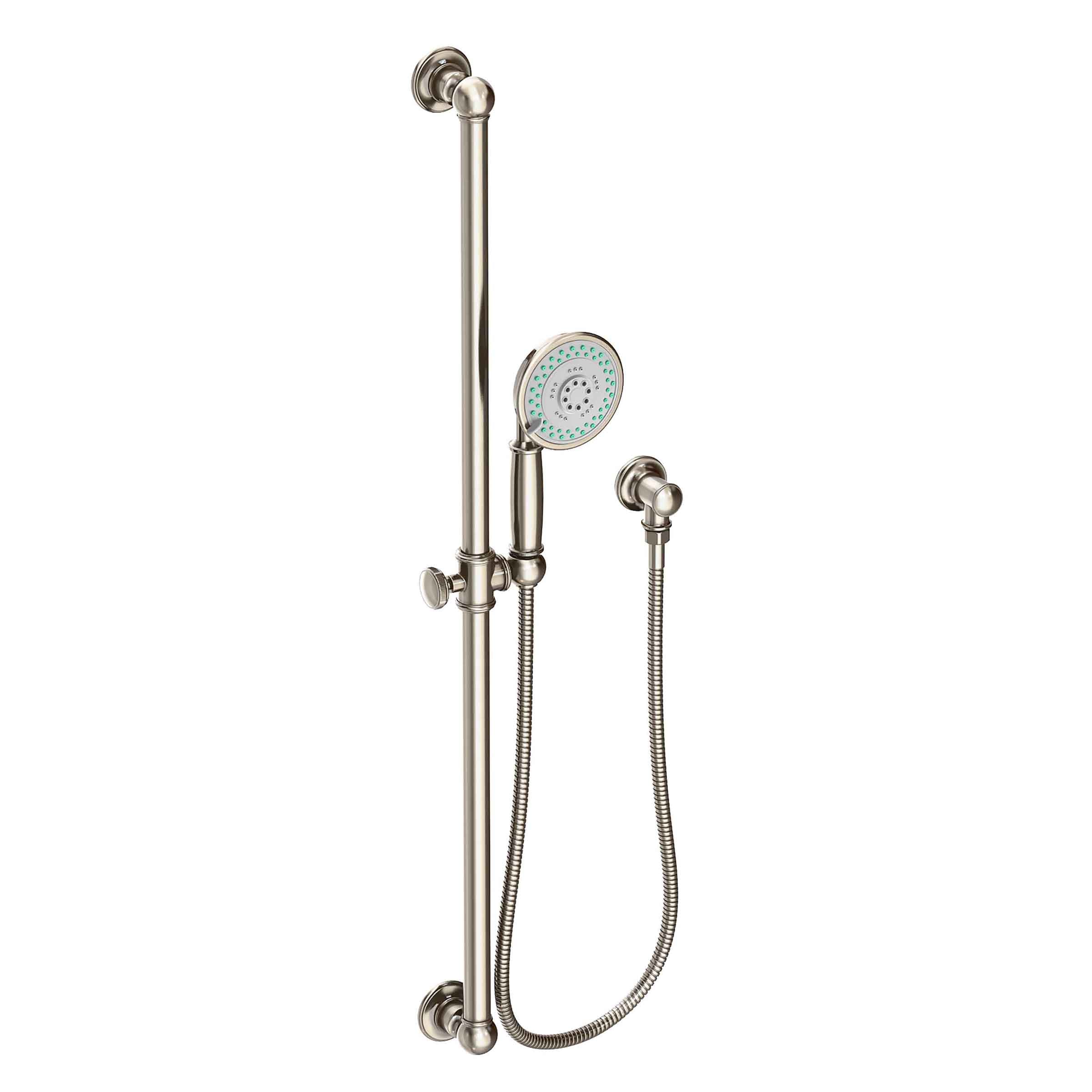 Newport Brass Tub & Shower Slide Bar with Single Function Hand Shower Set