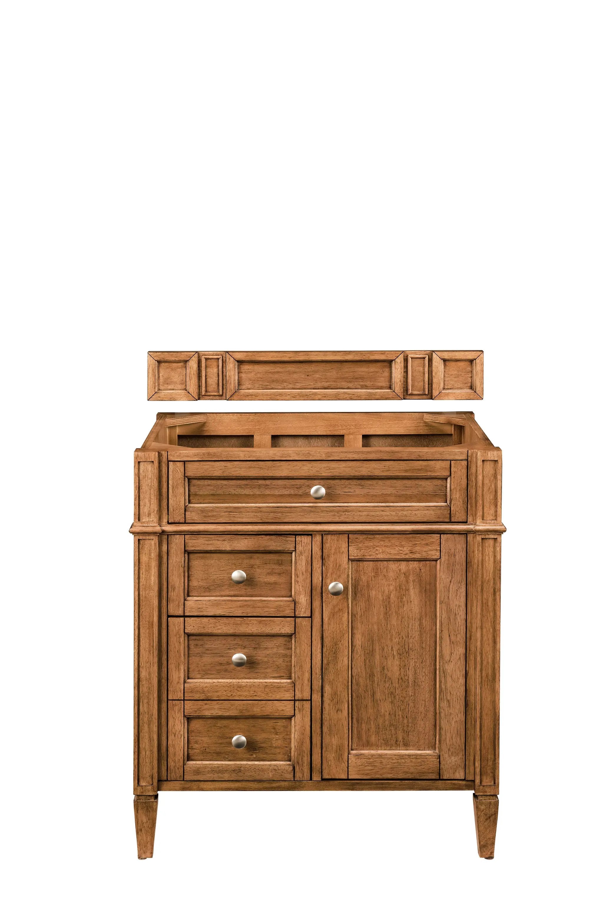 saddle brown vanity