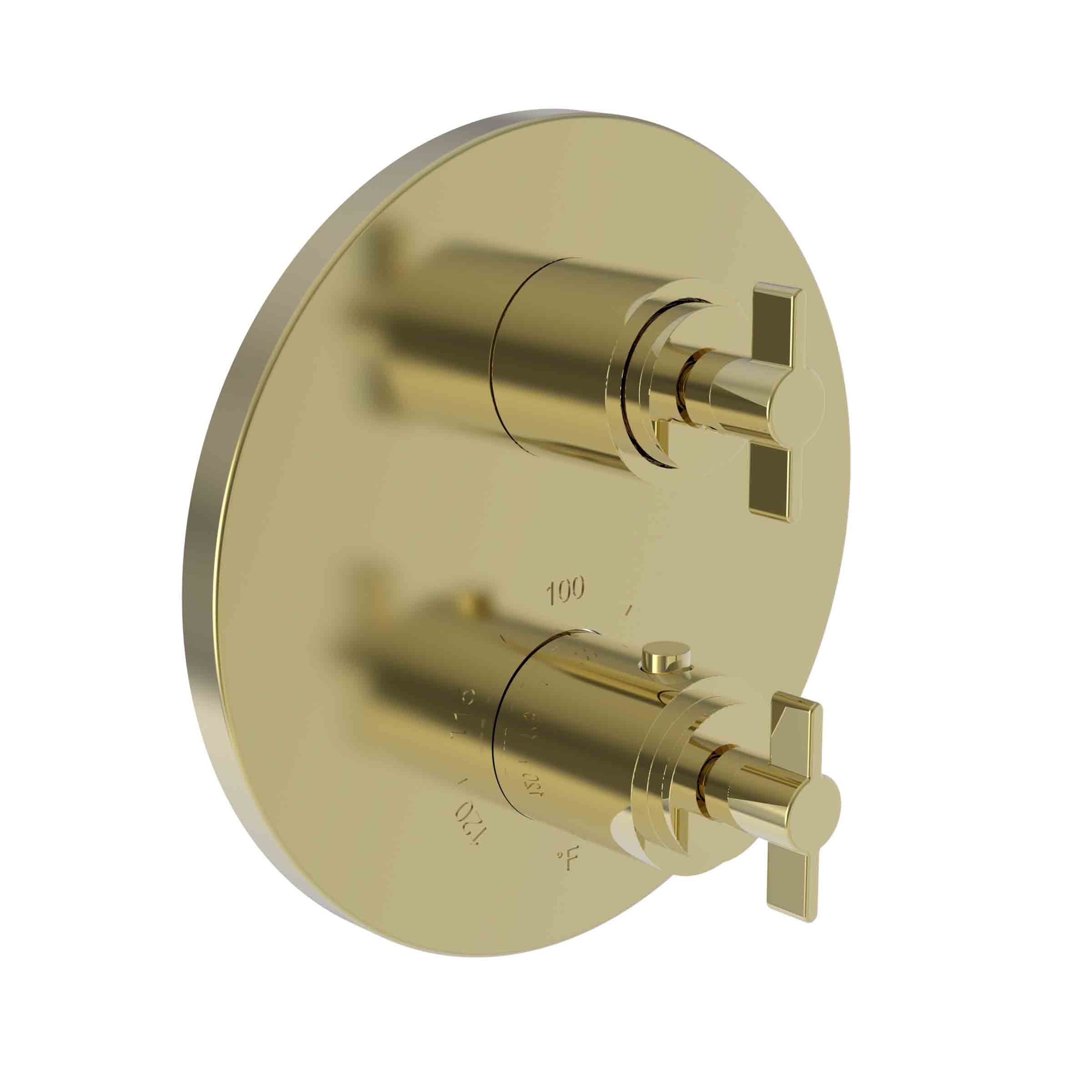 Newport Brass Tolmin 1/2" Round Thermostatic Trim Plate with Handle