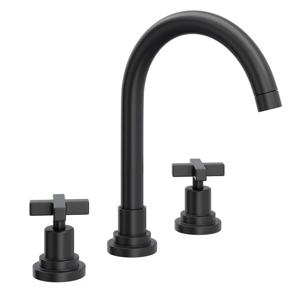 Rohl Lombardia Widespread Lavatory Faucet with C-Spout