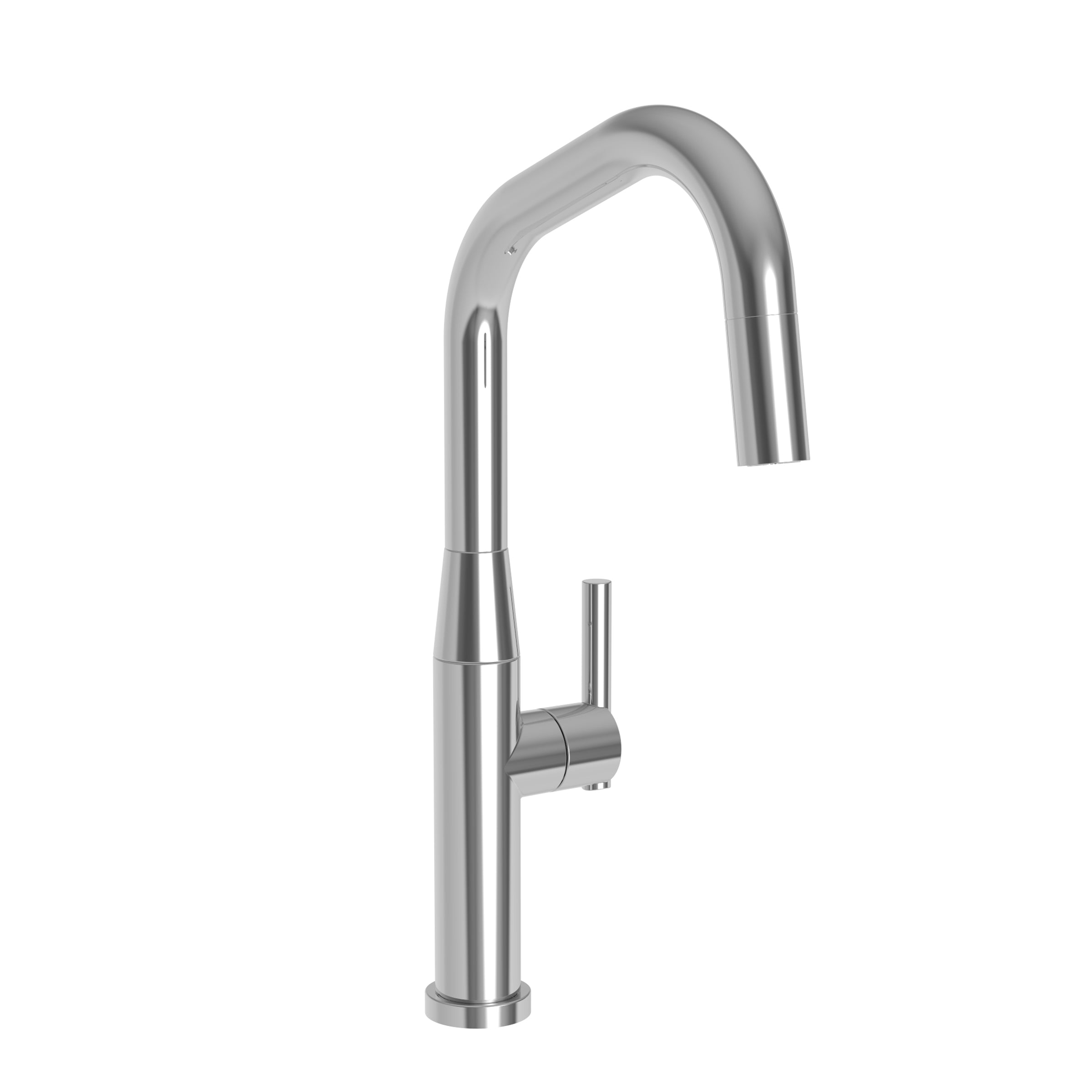 polished chrome kitchen faucet