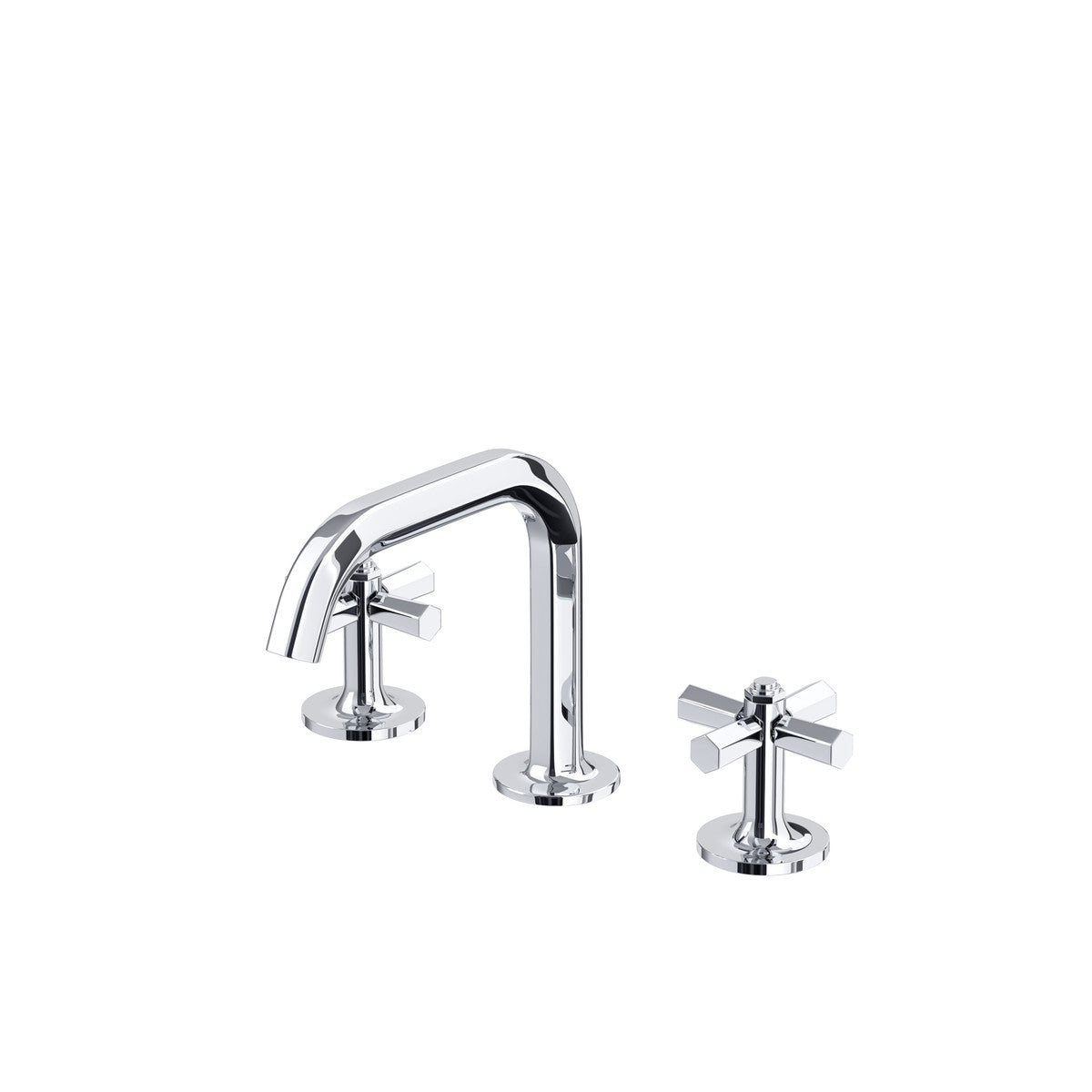 polished chrome bathroom faucet