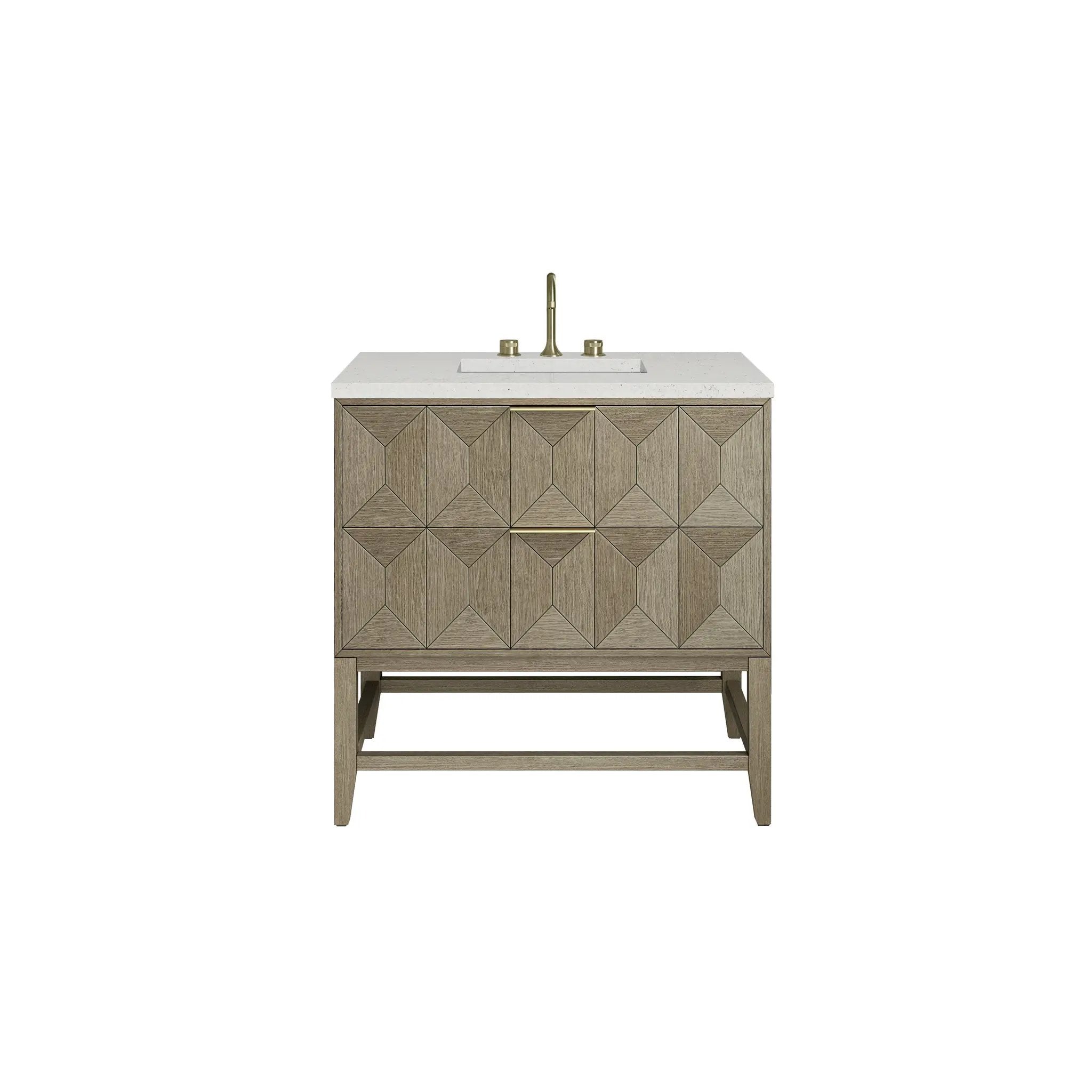 James Martin Emmeline 36" Single Vanity Set - Pebble Oak by James Martin Vanities