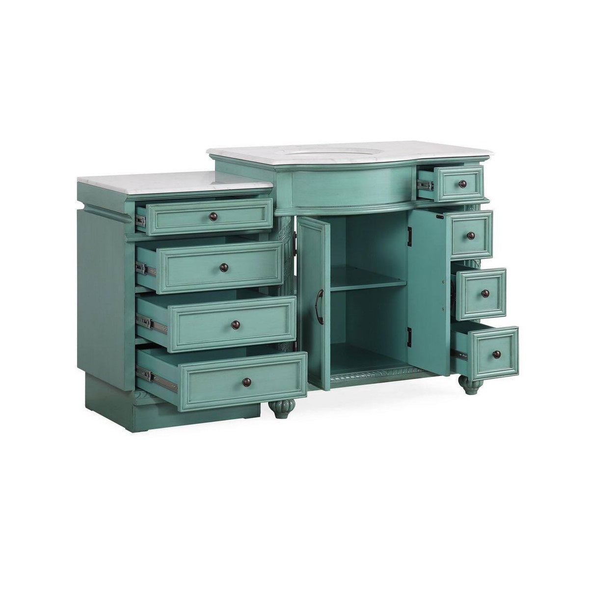 vintage green vanity