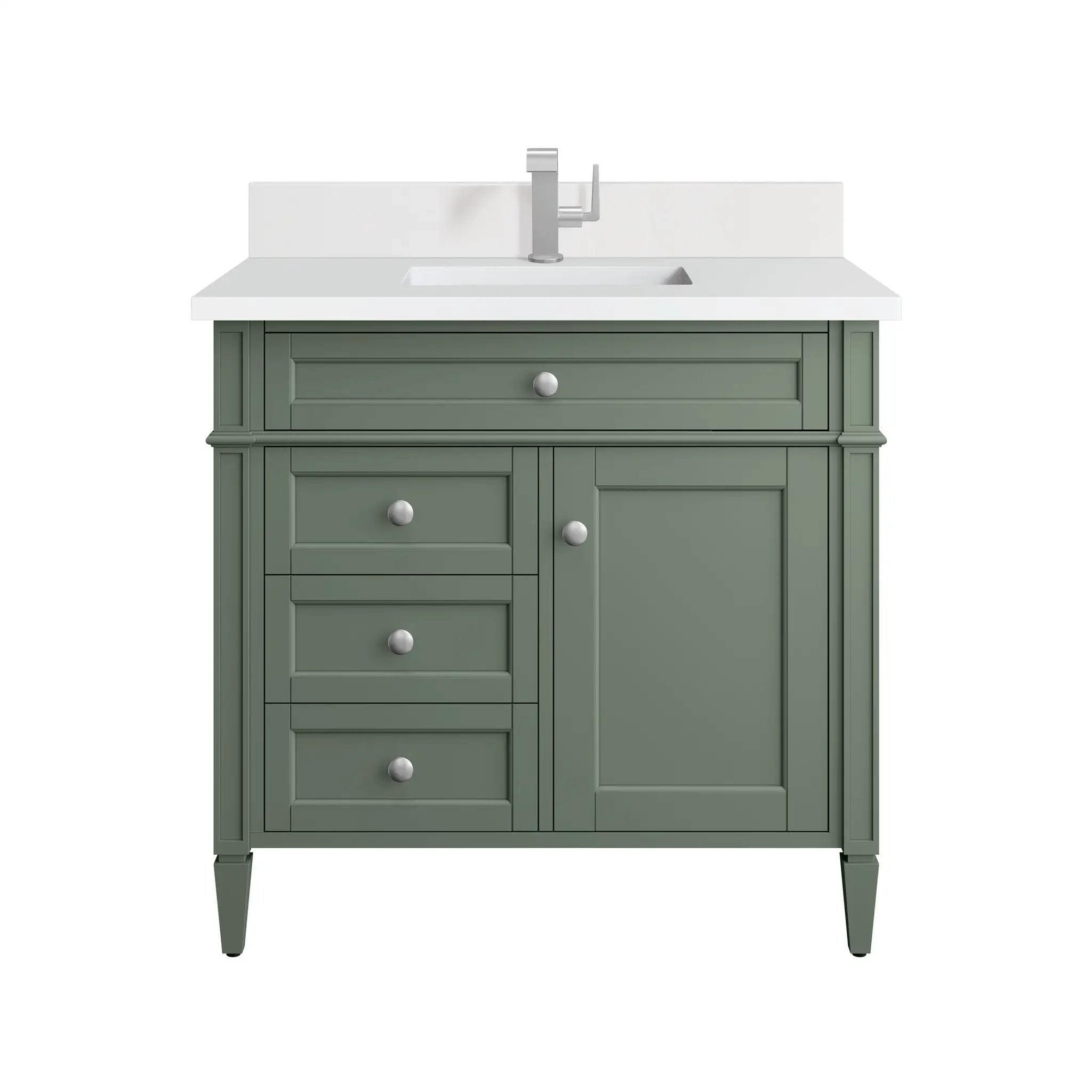 James Martin Brittany 36" Single Vanity Set - Smokey Celadon by James Martin Vanities