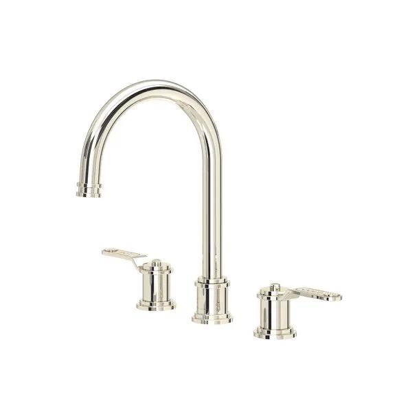 Rohl Perrin & Rowe Armstrong Widespread Lavatory Faucet with C-Spout by Rohl