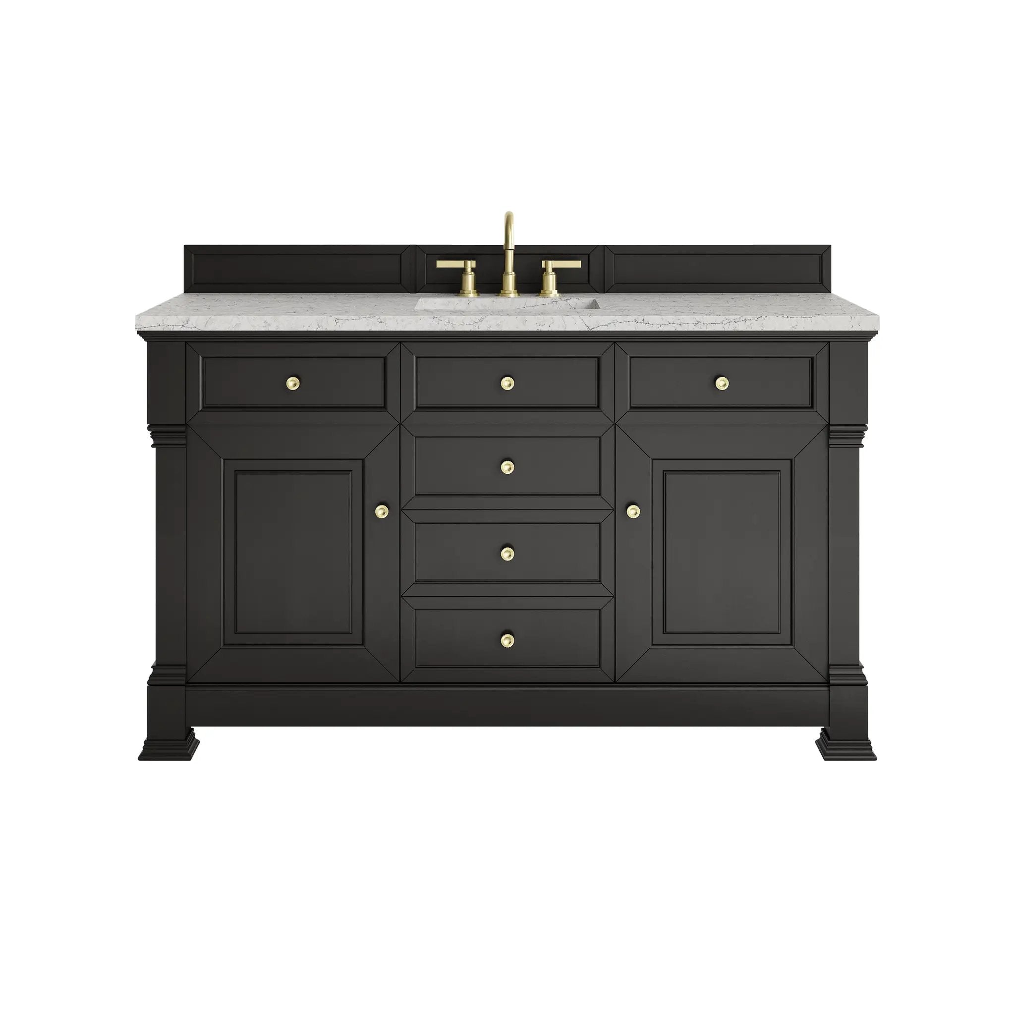 James Martin Brookfield 60" Single Vanity Set - Black Onyx by James Martin Vanities