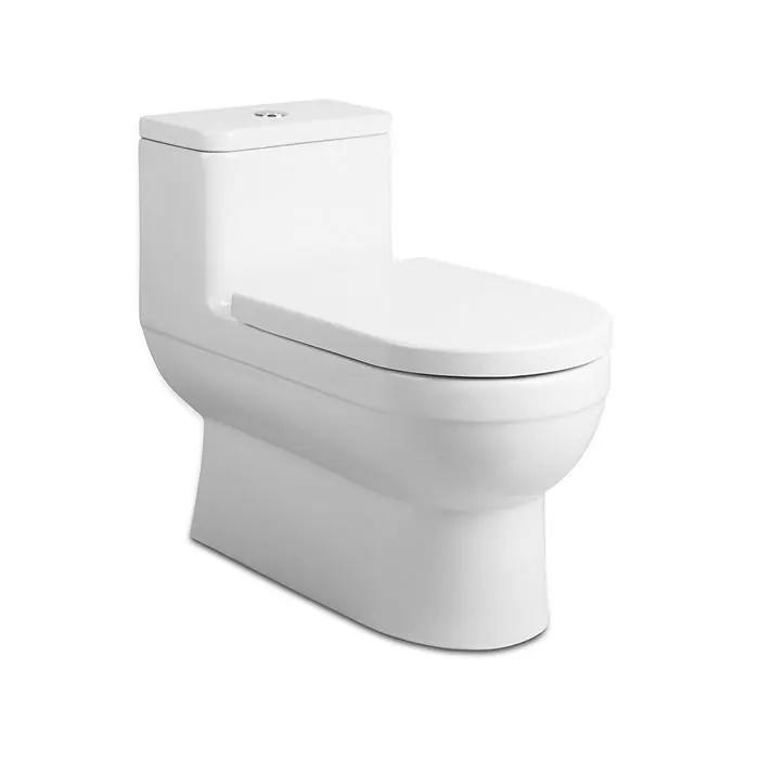 white one-piece toilet bowl