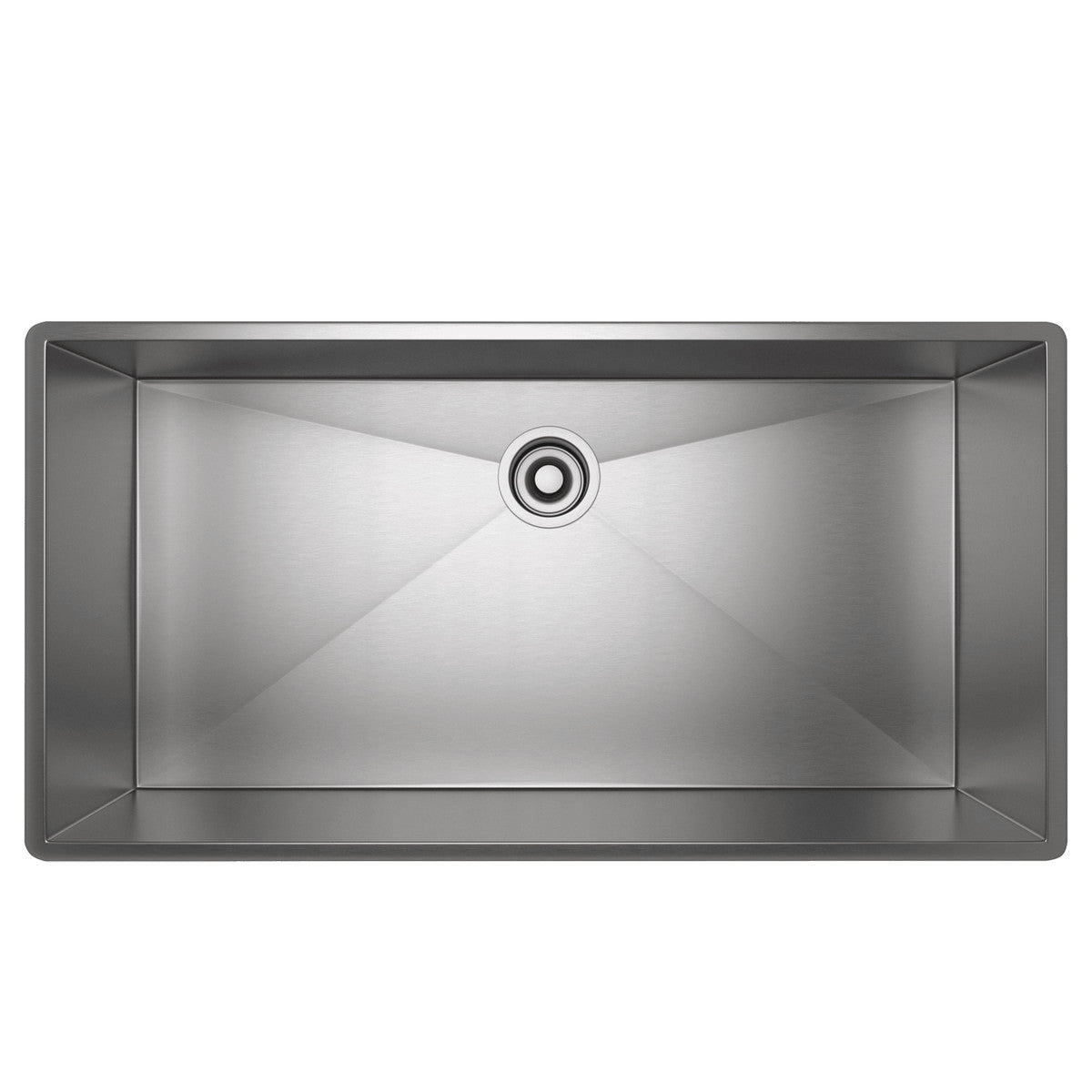 brushed stainless steel sink
