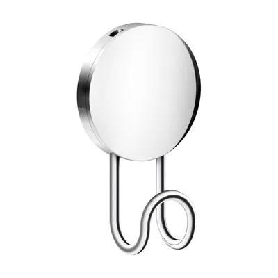 polished chrome single hook