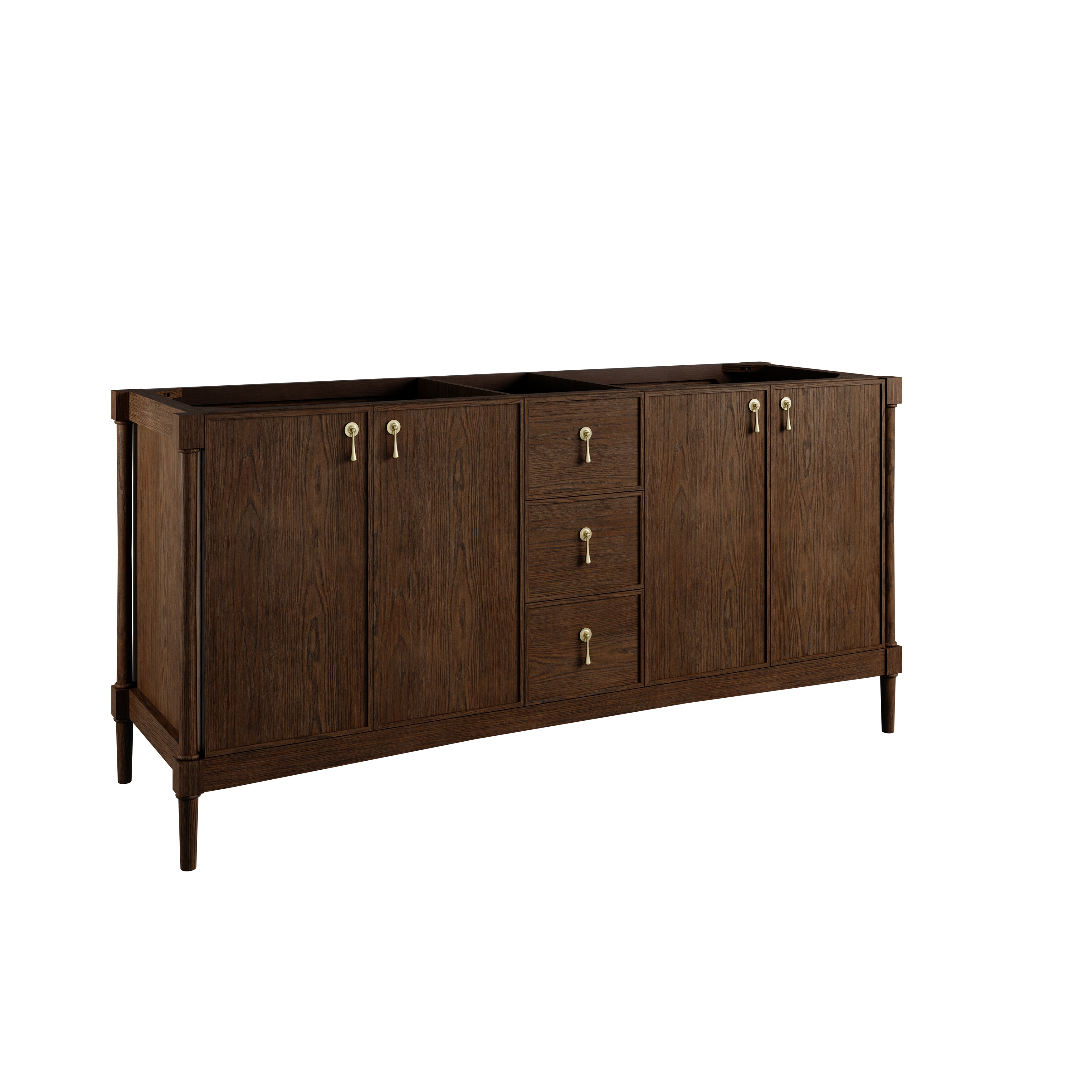 James Martin Kinnsden 72" Double Vanity Set - Sable Oak by James Martin Vanities