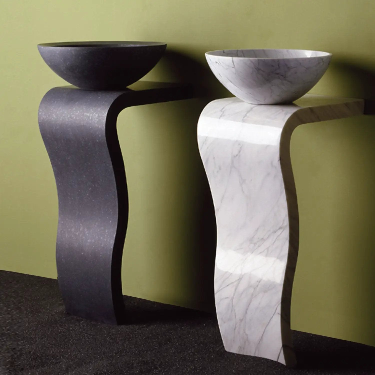 honed basalt sink