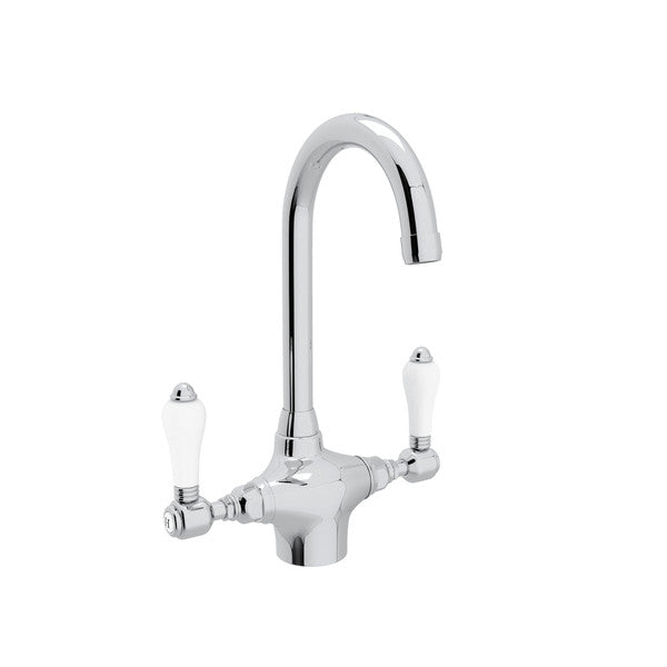 polished chrome kitchen faucet