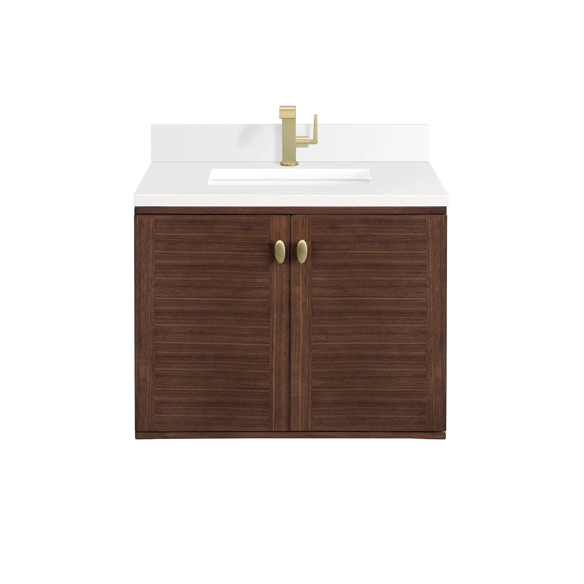 James Martin Amberly 30" Single Vanity Set - Mid-Century Walnut by James Martin Vanities