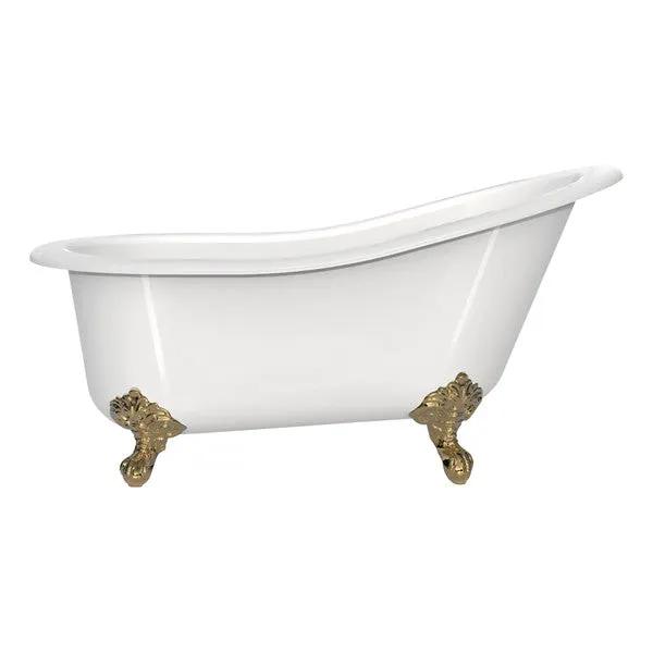 Victoria + Albert Shropshire 61" x 30" Freestanding Slipper Bathtub - Overflow by Victoria and Albert