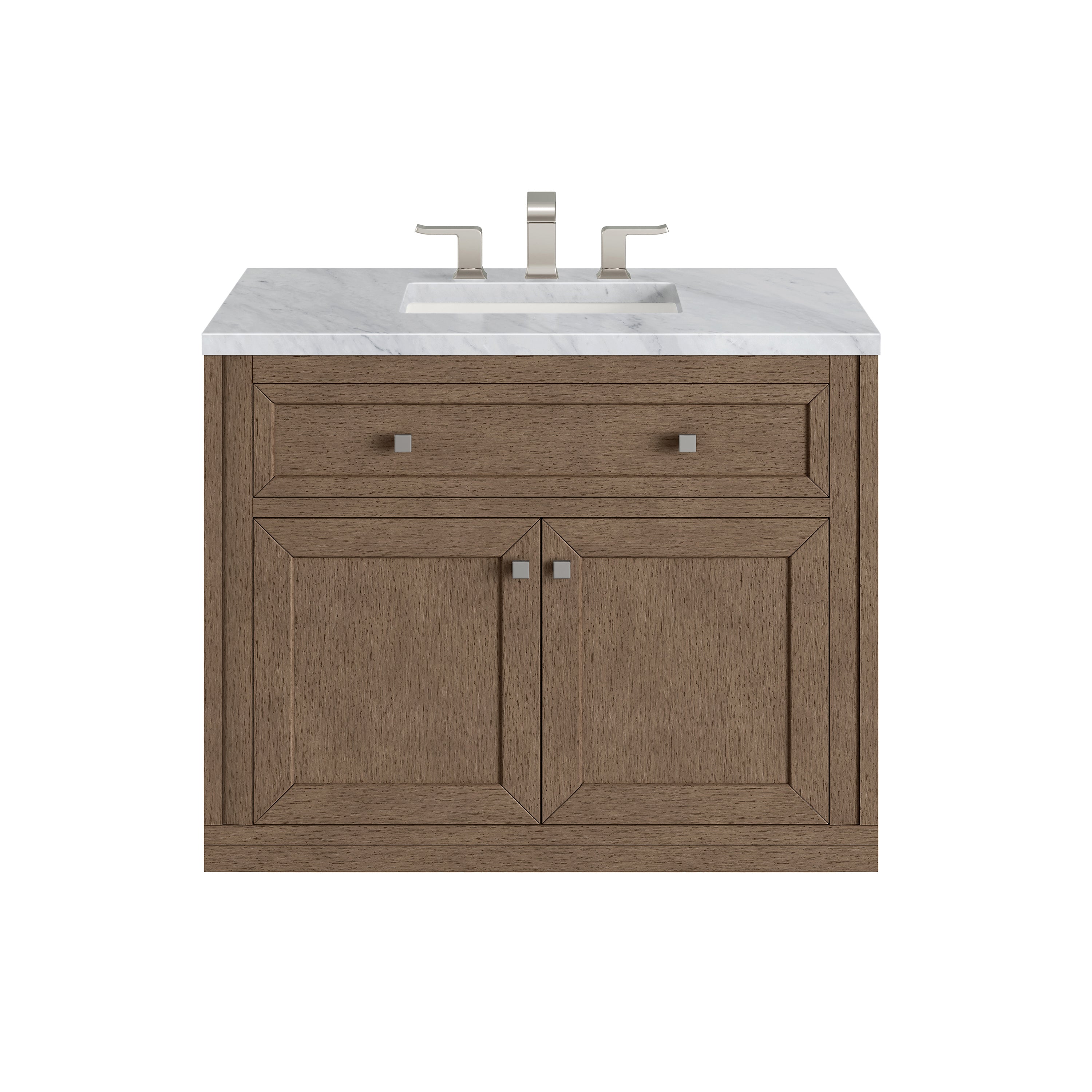 James Martin Vanities Chicago 36" Single Vanity - Whitewashed Walnut